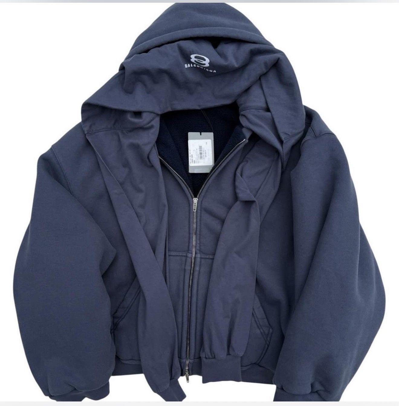 Balenciaga × Kanye West × Yeezy YZY x GAP Zip Up Hoodie Navy | Grailed