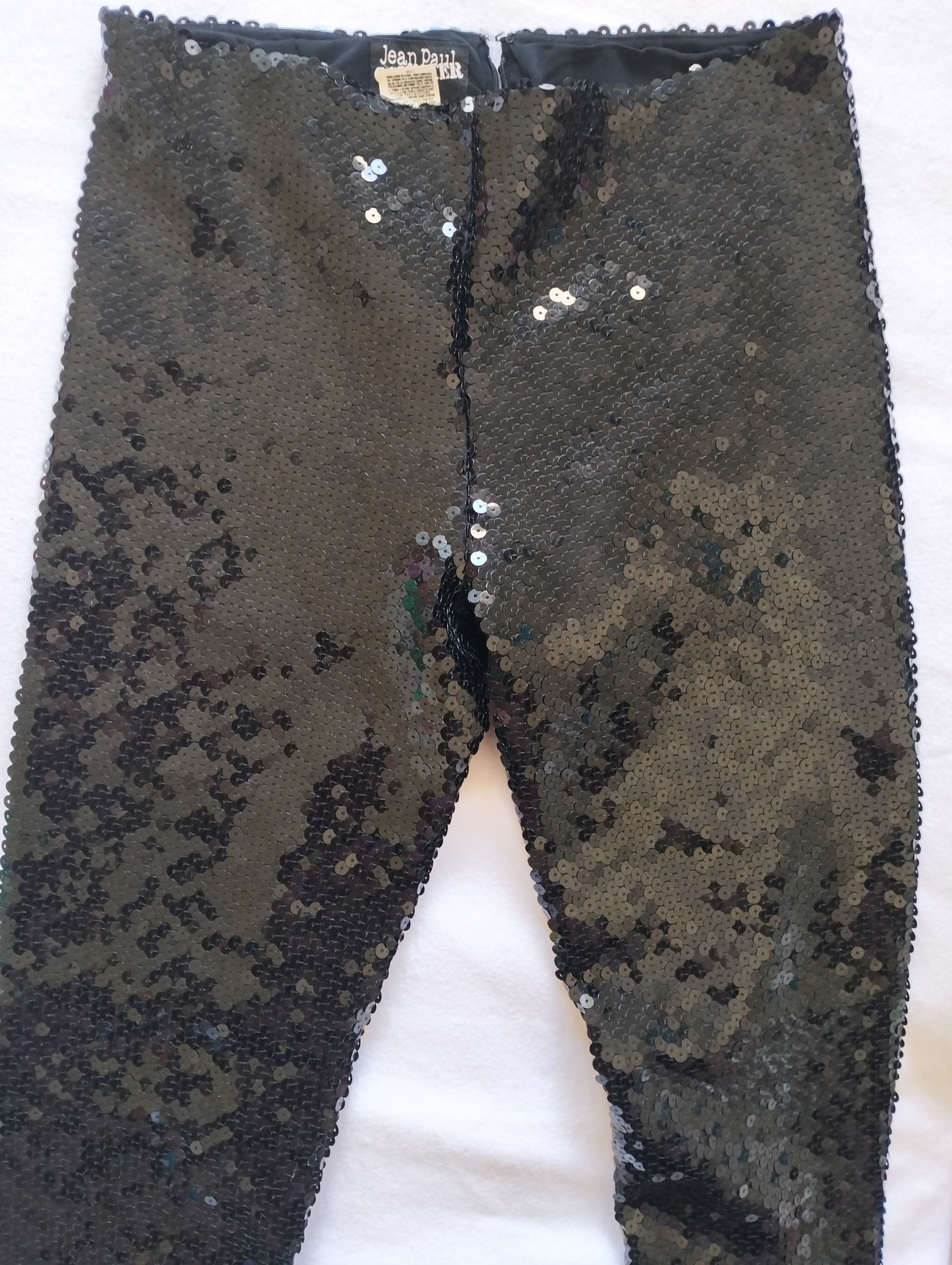 Jean Paul Gaultier Sequin trousers with ankle zippers Size 28" / US 6 / IT 42 - 4 Thumbnail