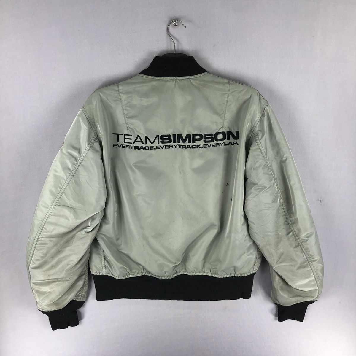 Alpha Industries Vintage Alpha Industries X Simpson Racing Team Bomber Jacket Size US M / EU 48-50 / 2 - 4 Thumbnail