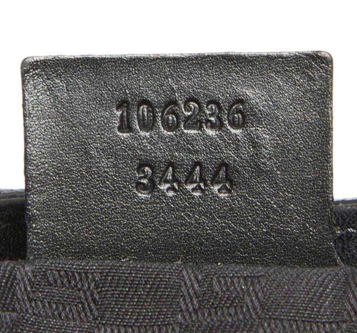 Gucci Authentic Gucci Black Leather Whipstitch Hobo Bag Size ONE SIZE - 6 Thumbnail