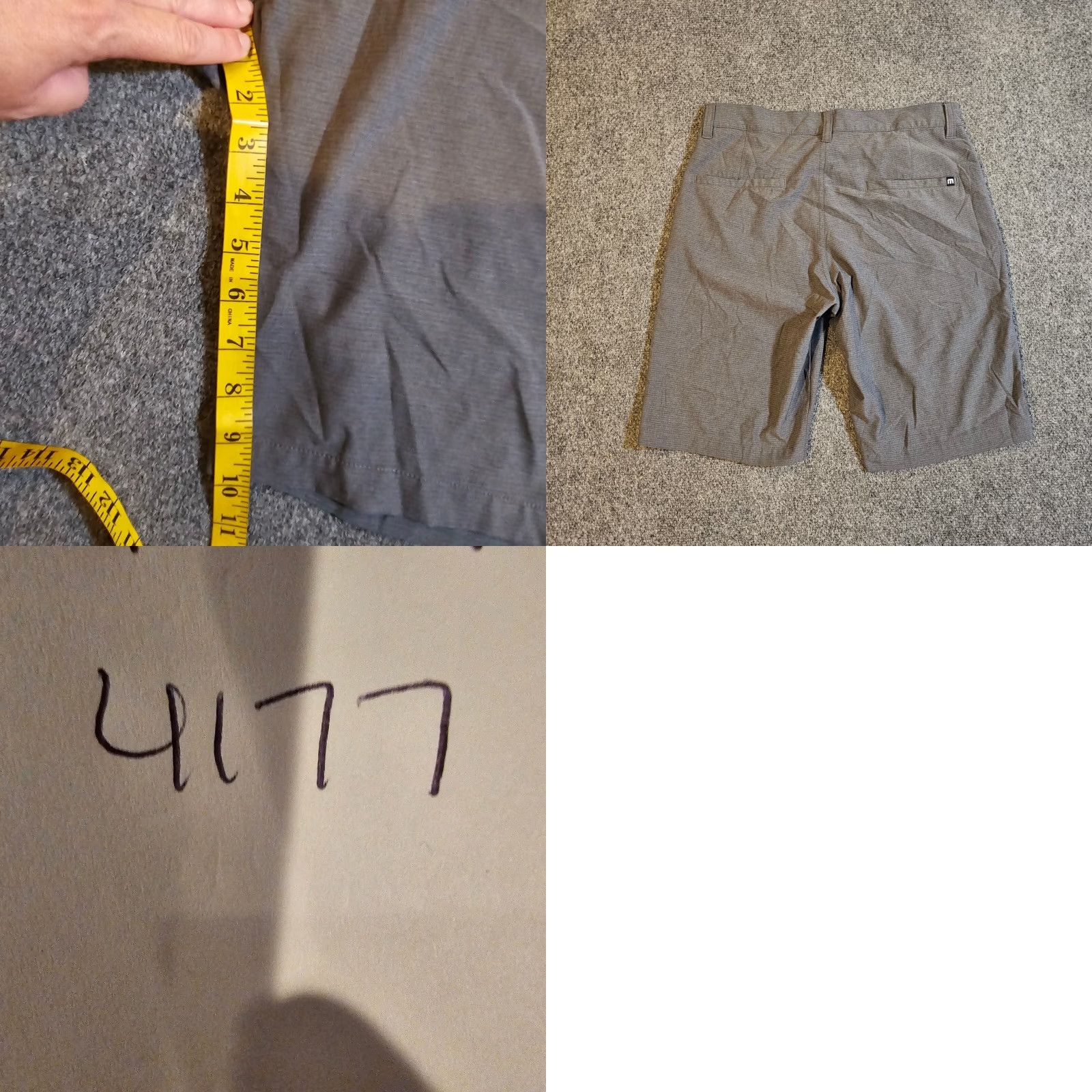 TravisMathew Travis Mathew Shorts Mens 30 Gray 10 Inch Golf Stretch Performance Casual Preppy Chino Pants/Shorts Mens Size US 30 / EU 46 - 8 Thumbnail