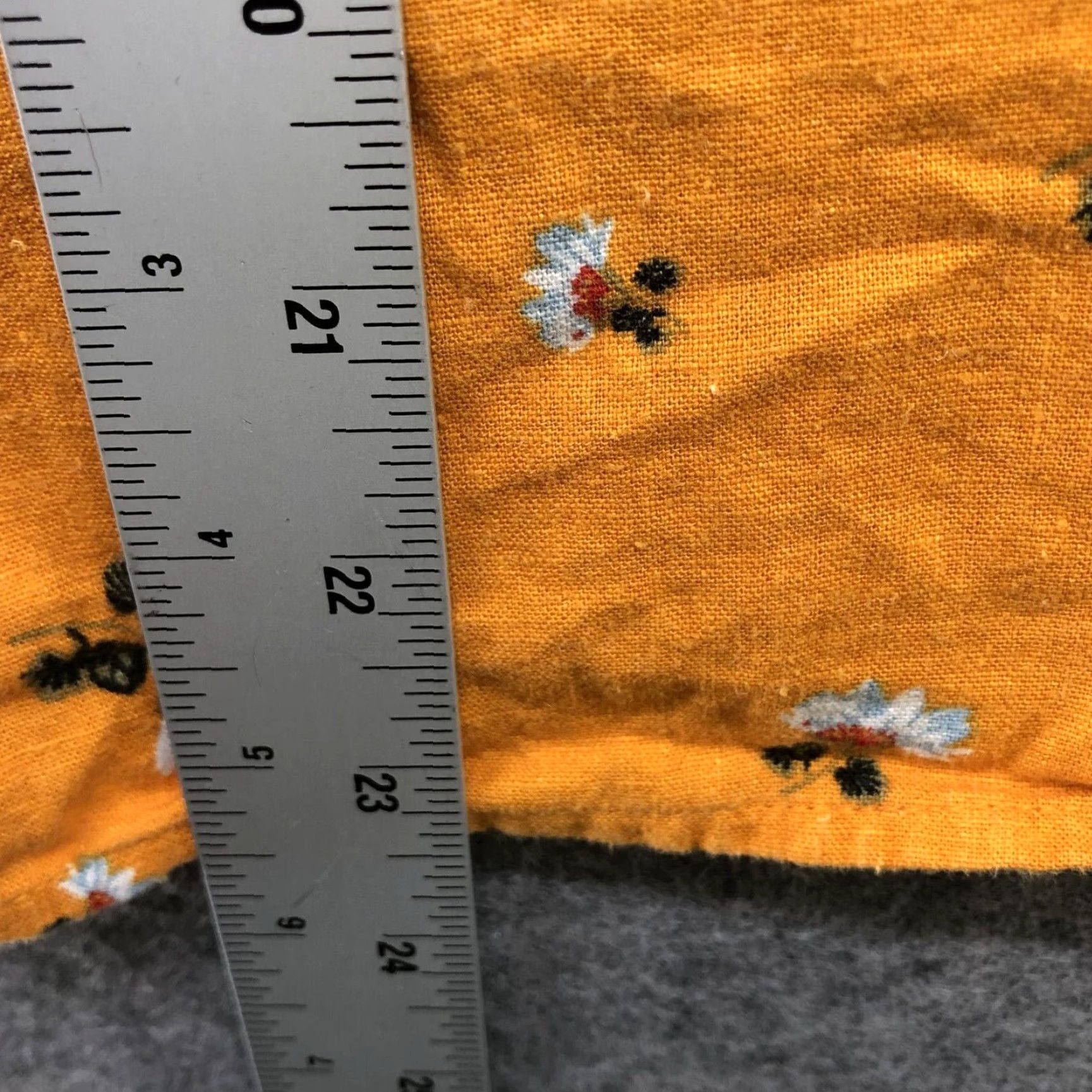 Loft LOFT Womens Blouse Mustard Yellow Floral Linen Blend Extra Large XL Short Sleeve Size L / US 10 / IT 46 - 7 Thumbnail