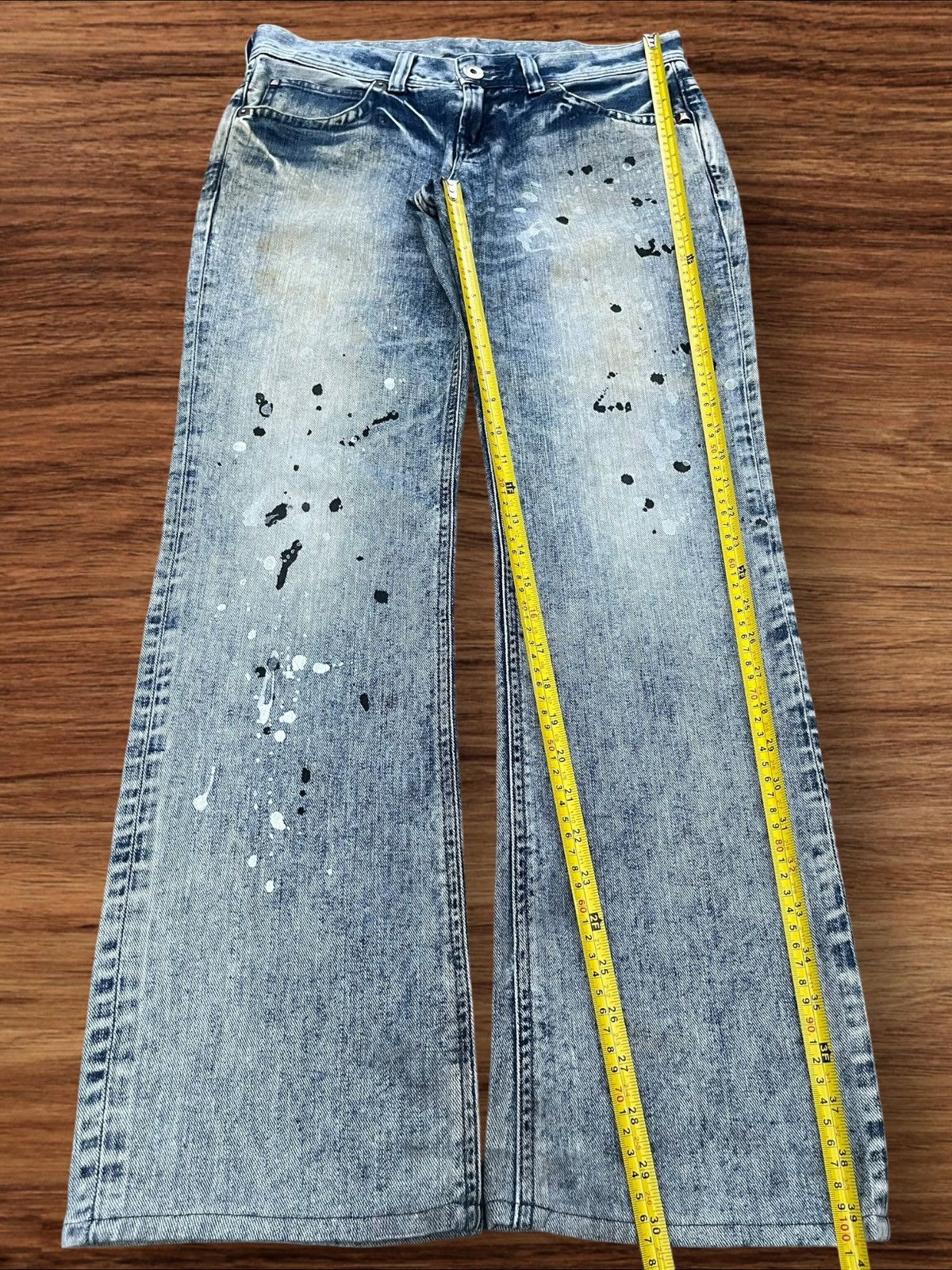 Edwin × Japanese Brand Vintage Japanese Brand Acid Washed Paint Splattered Jeans Size 32" / US 10 / IT 46 - 13 Thumbnail
