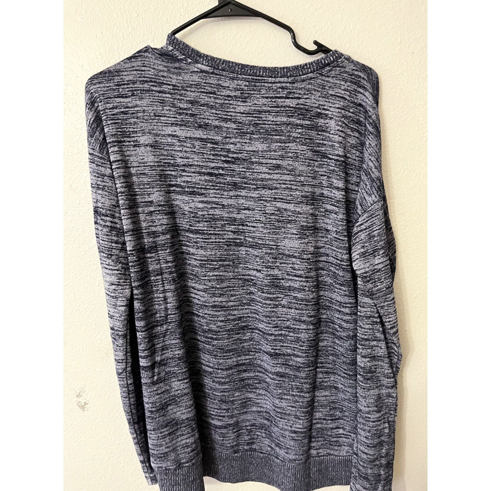 Gap GAP Women's Solid Long Sleeve Crew Neck T-Shirt Small Blue Size S / US 4 / IT 40 - 2 Thumbnail