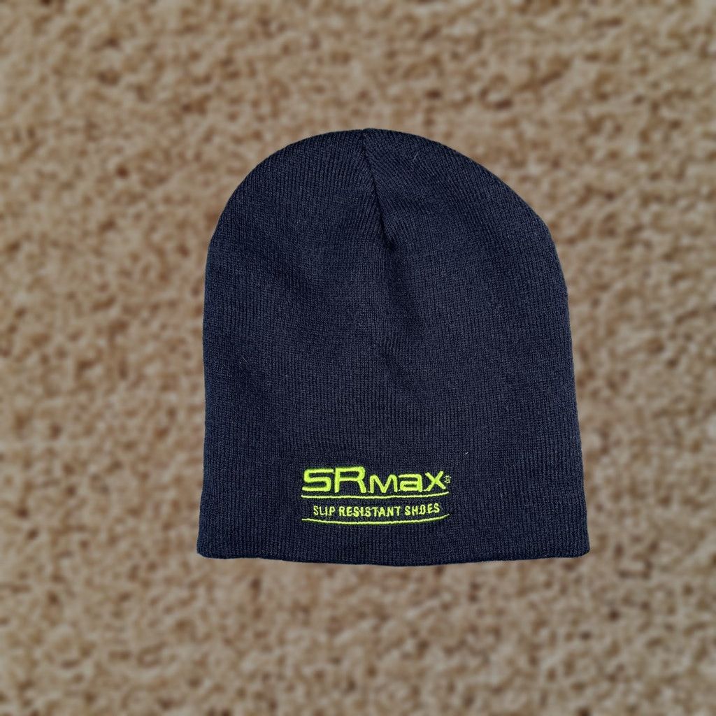 Vintage SRmax Beanie Mens One Size Blue Knit Stretch Slip Resistant Shoes Winter Hat Size ONE SIZE - 1 Thumbnail