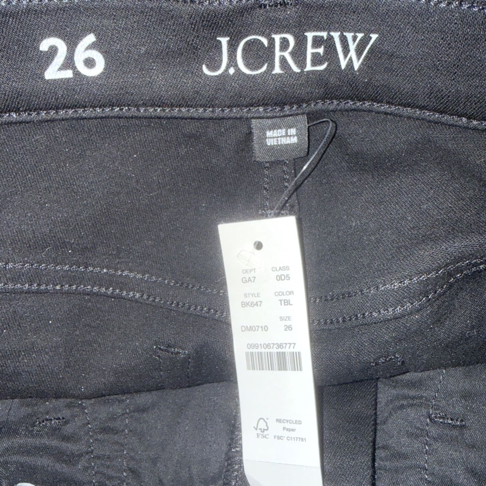 J.Crew NWT J. Crew Jeans Bootcut 9” Demi Black Womens 26x26 Size 26 Black Bootscut? Size 26" / US 2 / IT 38 - 5 Thumbnail