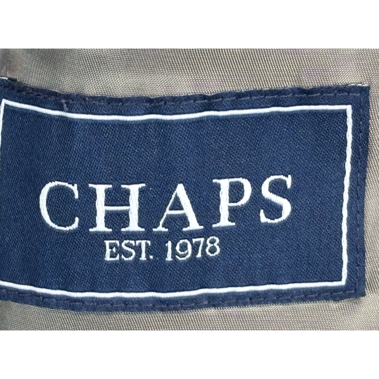 Chaps VINTAGE Chaps Wool Blazer Sport Coat Mens 42L Brown Check 2 Button Sports Size 42R - 7 Thumbnail