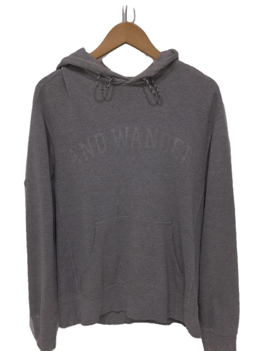 image of And Wander Arc Logo Primaloft Hoodie in Grey, Men's (Size Large)