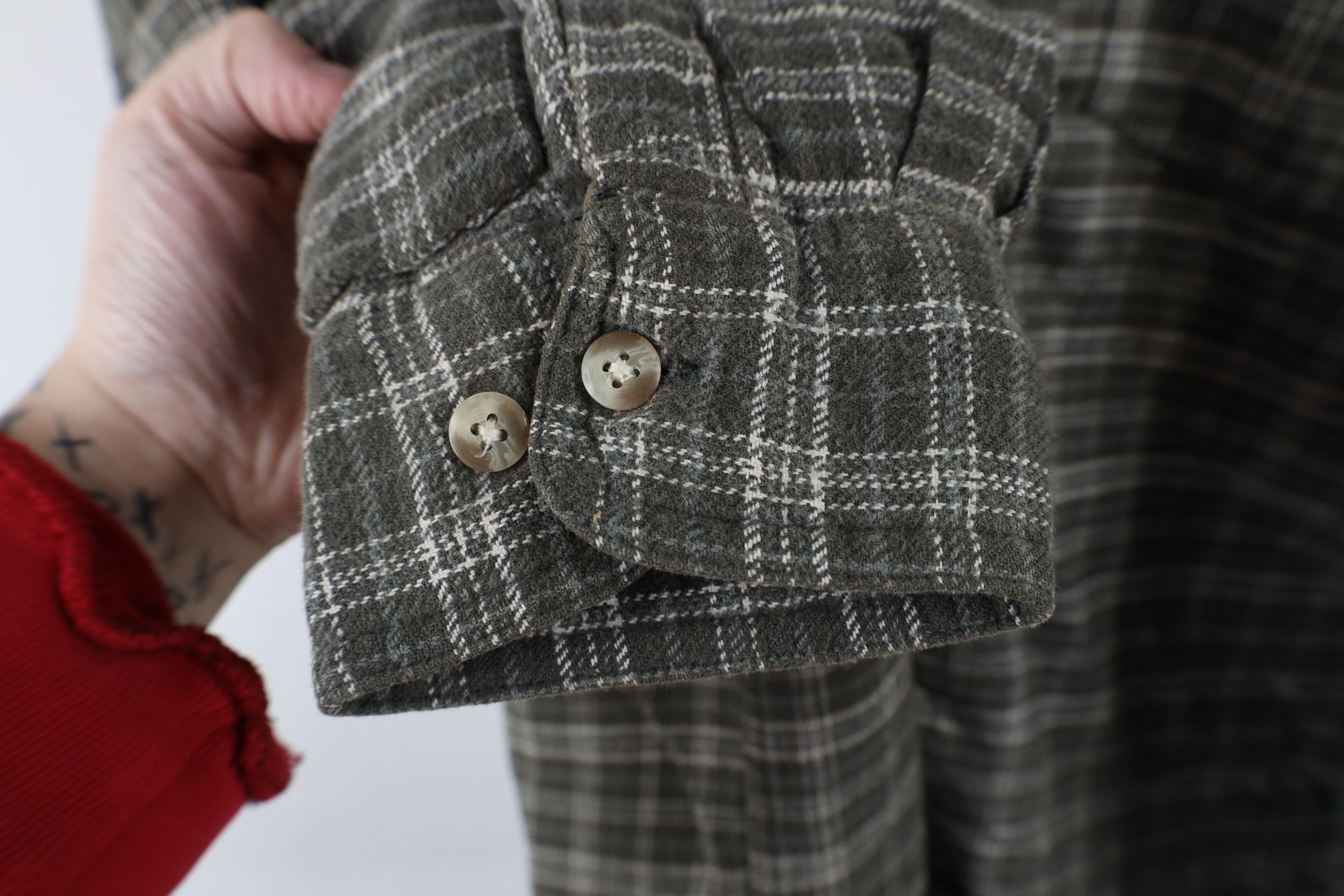 Vintage Deadstock Vintage 90s Streetwear Hooded Flannel Shirt Jacket Size US XXL / EU 58 / 5 - 8 Thumbnail
