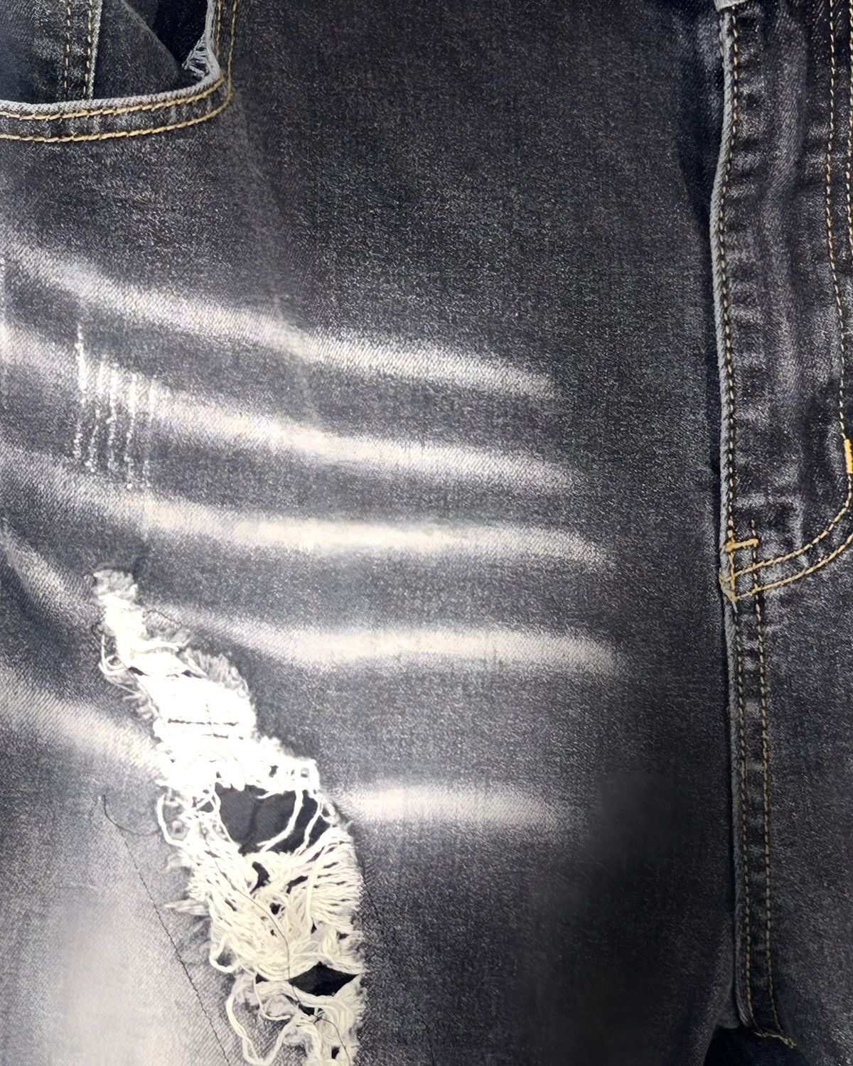 Other Deconstructed custommade distressed sagged pants Size US 44 / EU 60 - 3 Thumbnail