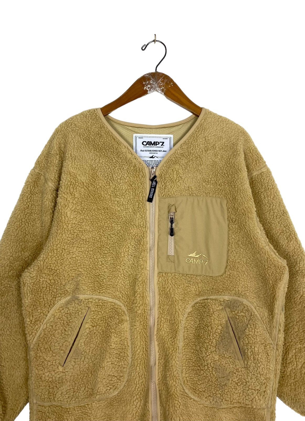 Japanese Brand Rare‼️ Camp 7 Deep Pile Blouson Size L / US 10 / IT 46 - 4 Thumbnail