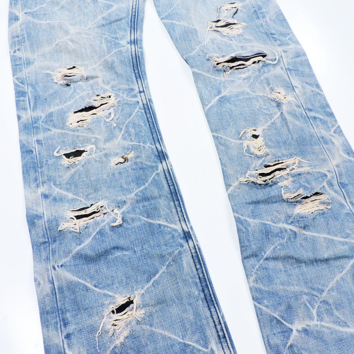 BUFFALO BOBS BUFFALO BOBS DISTRESSED DIAMOND MARKS DENIM LONG PANTS Size US 31 - 11 Thumbnail
