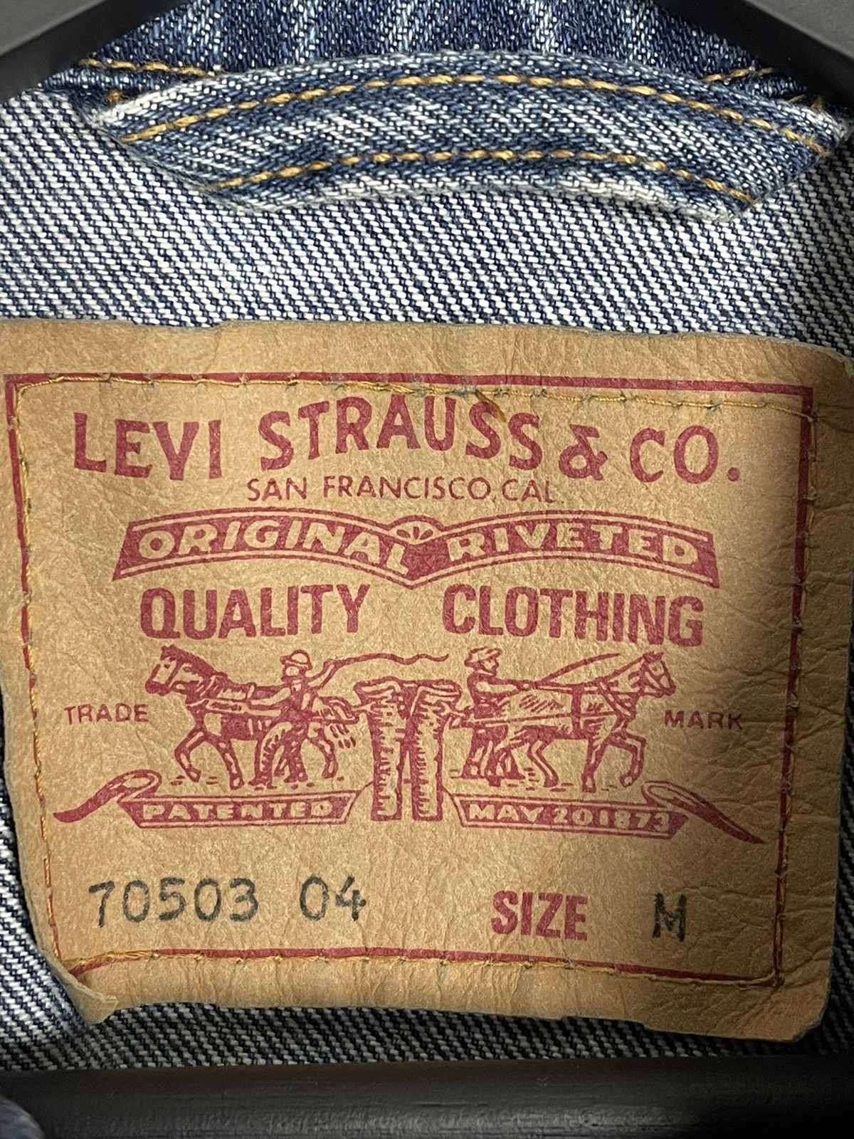 Levi's 1990's Vintage Levi's 70503 Denim Jacket Size US M / EU 48-50 / 2 - 9 Thumbnail