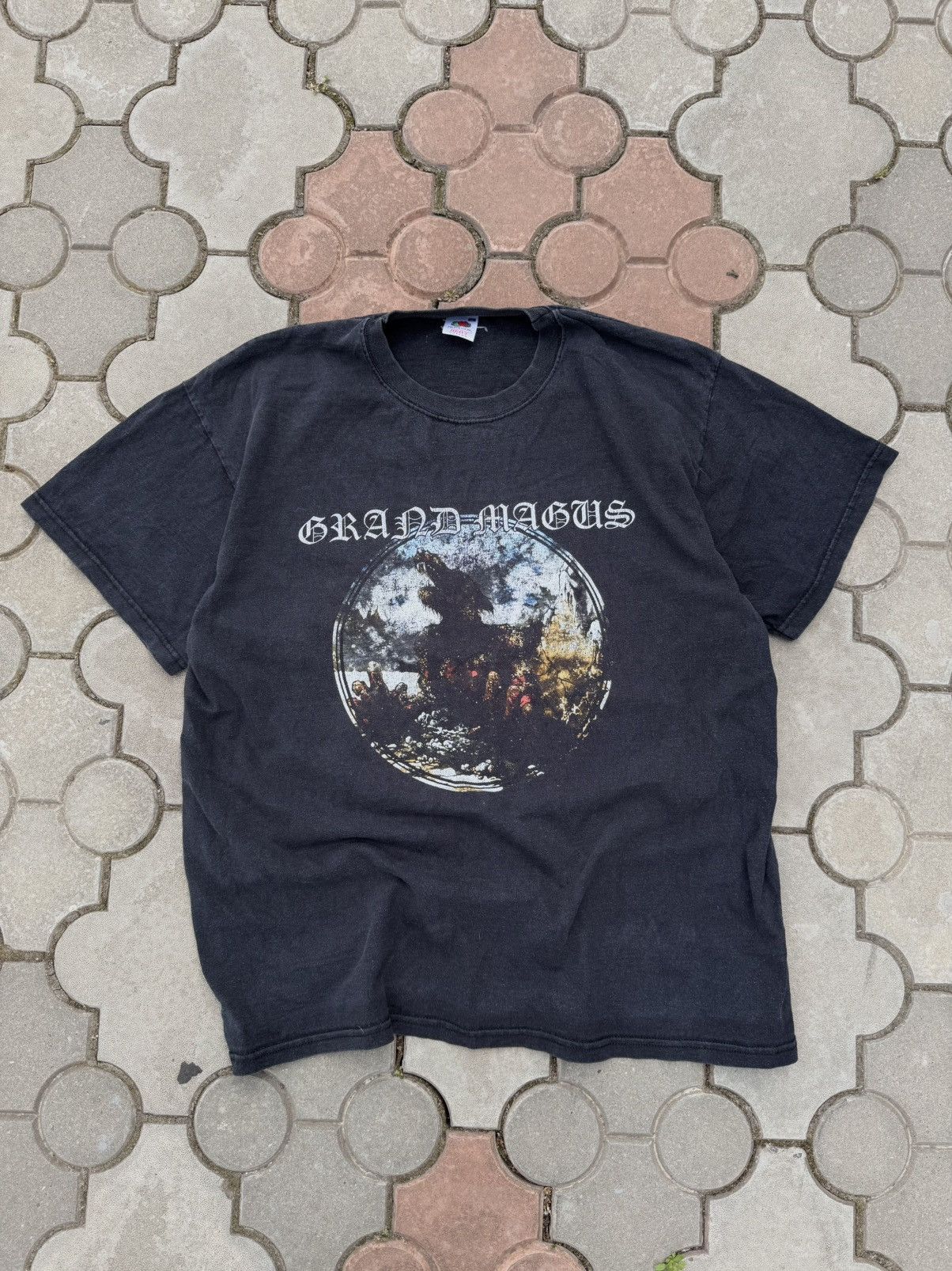 Band Tees × Vintage Vintage Grand Magus Amazing Faded Black Metal Tee Shirt Size US XL / EU 56 / 4 - 1 Thumbnail
