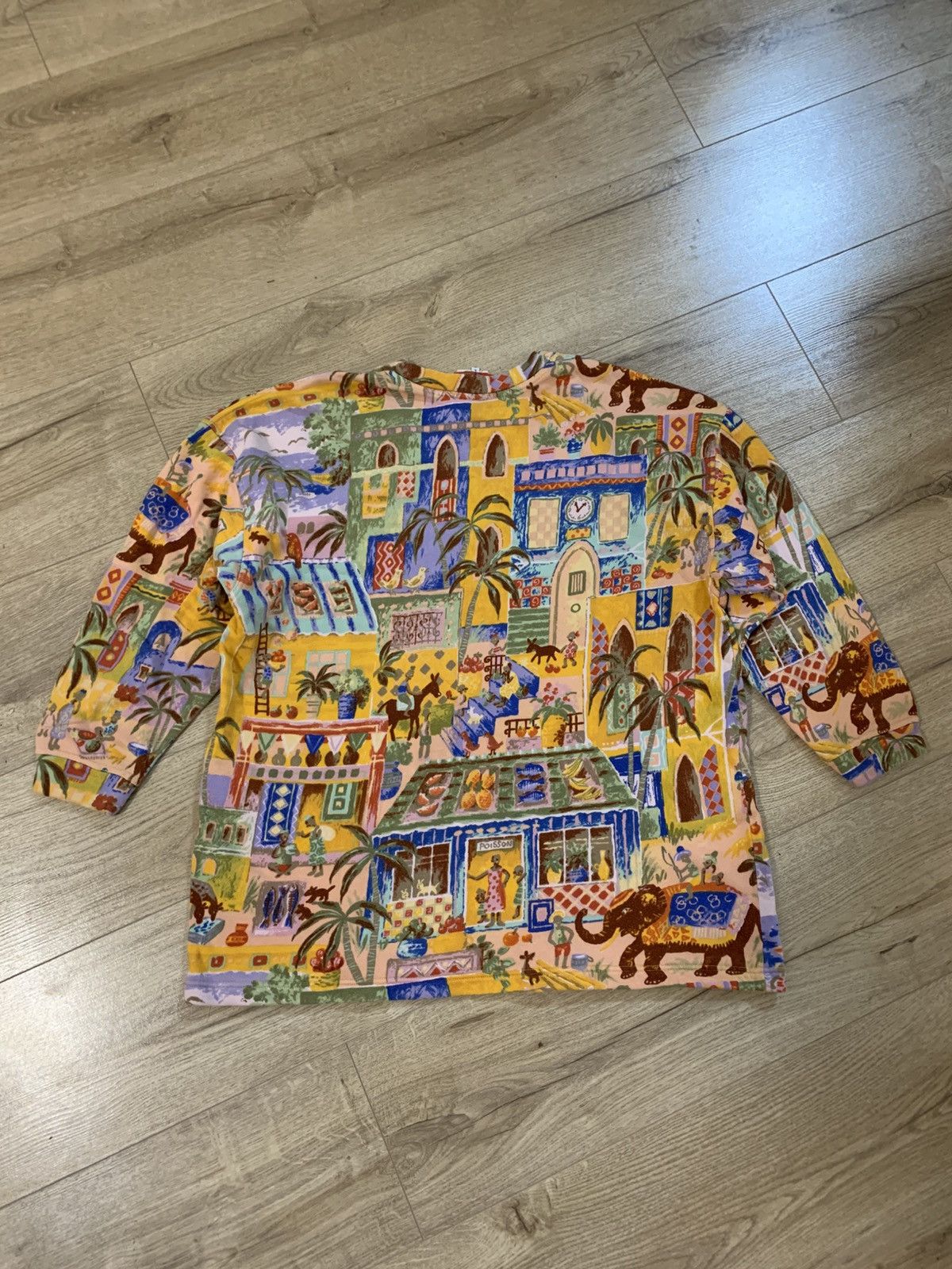 Kenzo Vintage 80-90 Kenzo Jungle Graphic Cotton Sweatshirt (L) Size US L / EU 52-54 / 3 - 8 Thumbnail