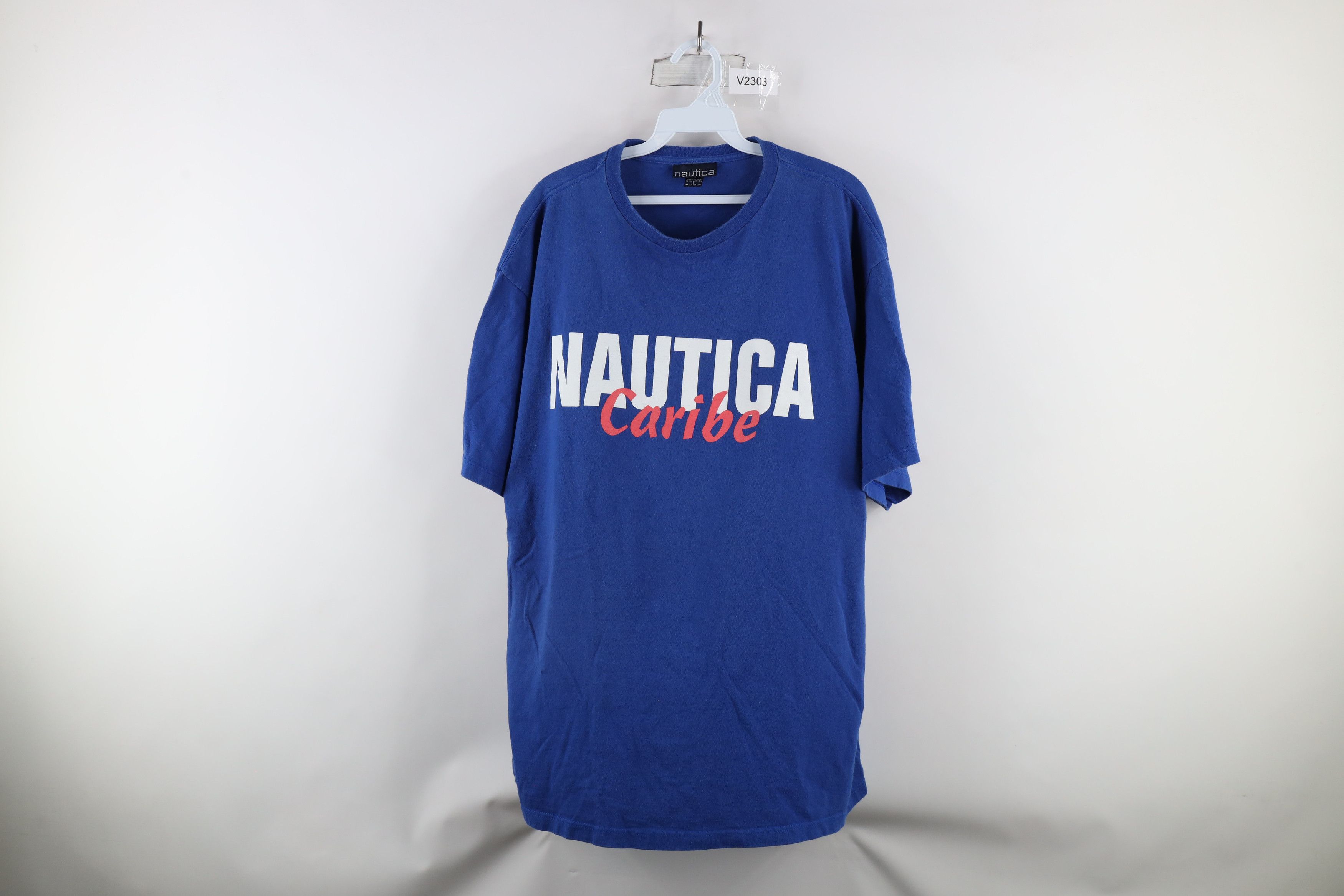 Nautica × Vintage Vintage 90s Nautica Out Caribe Fish Short Sleeve T-Shirt USA Size US L / EU 52-54 / 3 - 1 Thumbnail