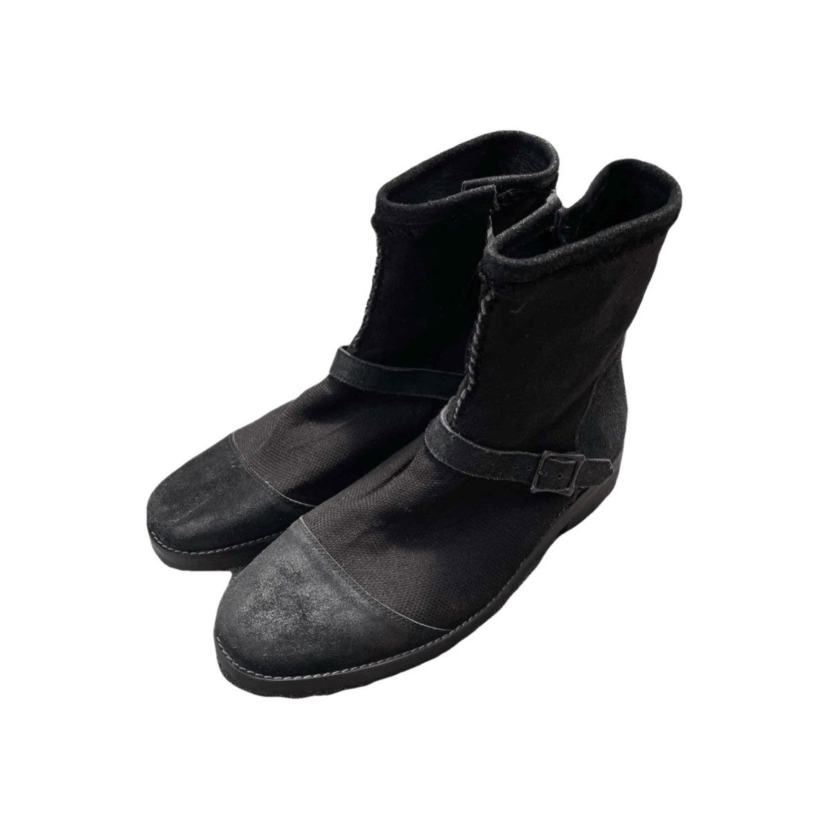 14th Addiction 14th addiction Leather Canvas Side Zip Boots archive Size US 9.5 / EU 42-43 - 6 Thumbnail