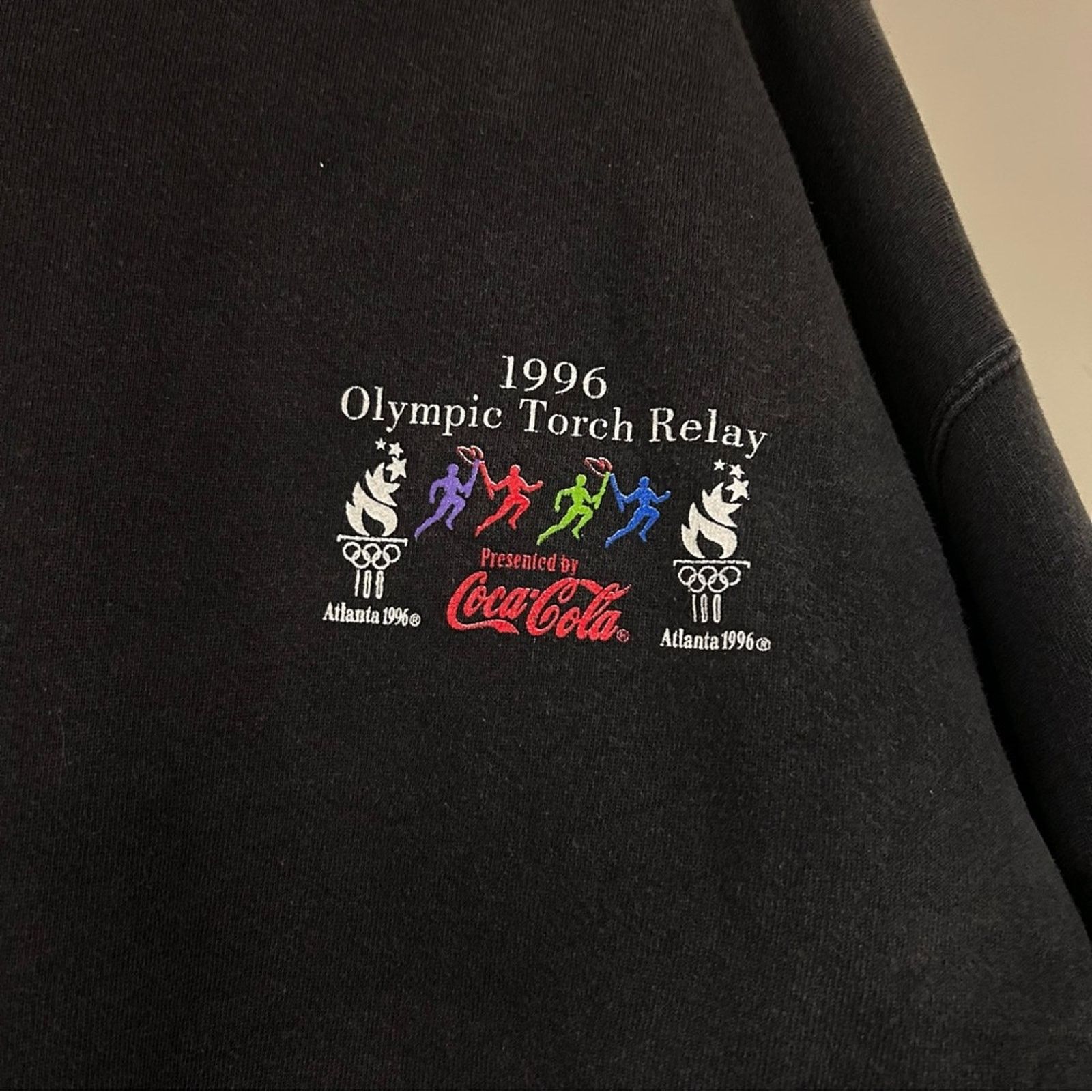Hanes Vintage 1996 Atlanta Olympic Torch Relay Sweatshirt Size US XL / EU 56 / 4 - 2 Thumbnail