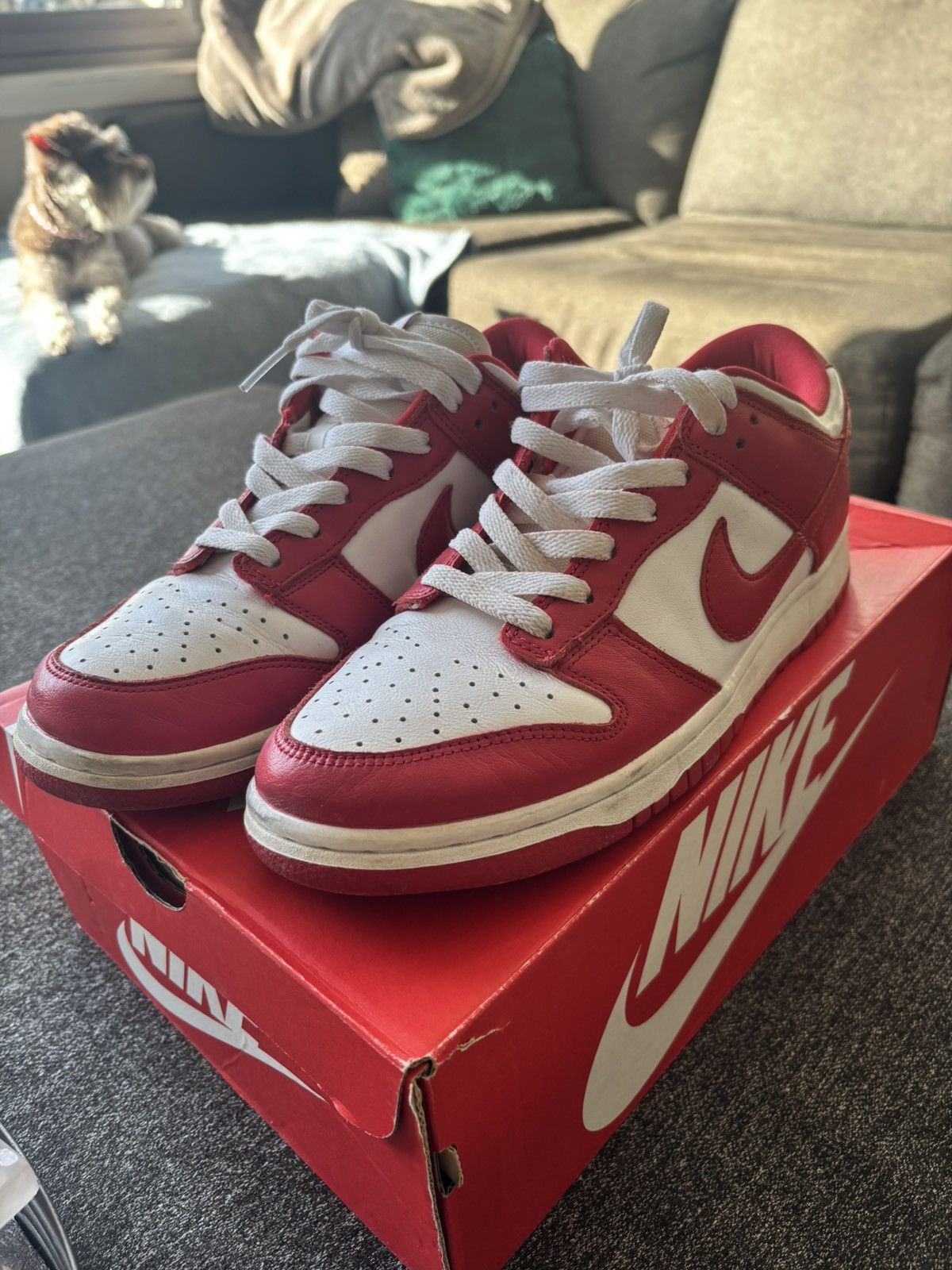 Nike Nike Dunk Low Red “St. John’s” Size US 8.5 / EU 41-42 - 6 Thumbnail