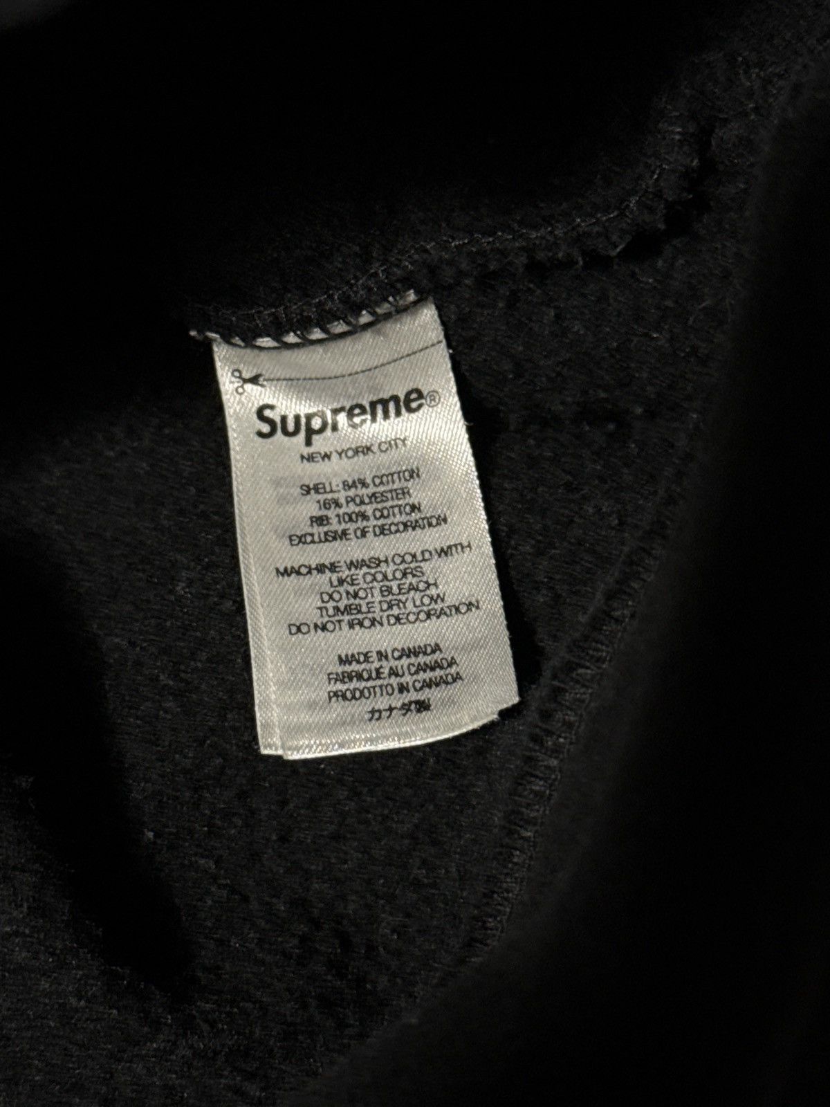Supreme Supreme Box Logo Black Crewneck Medium FW22 Size US M / EU 48-50 / 2 - 10 Thumbnail