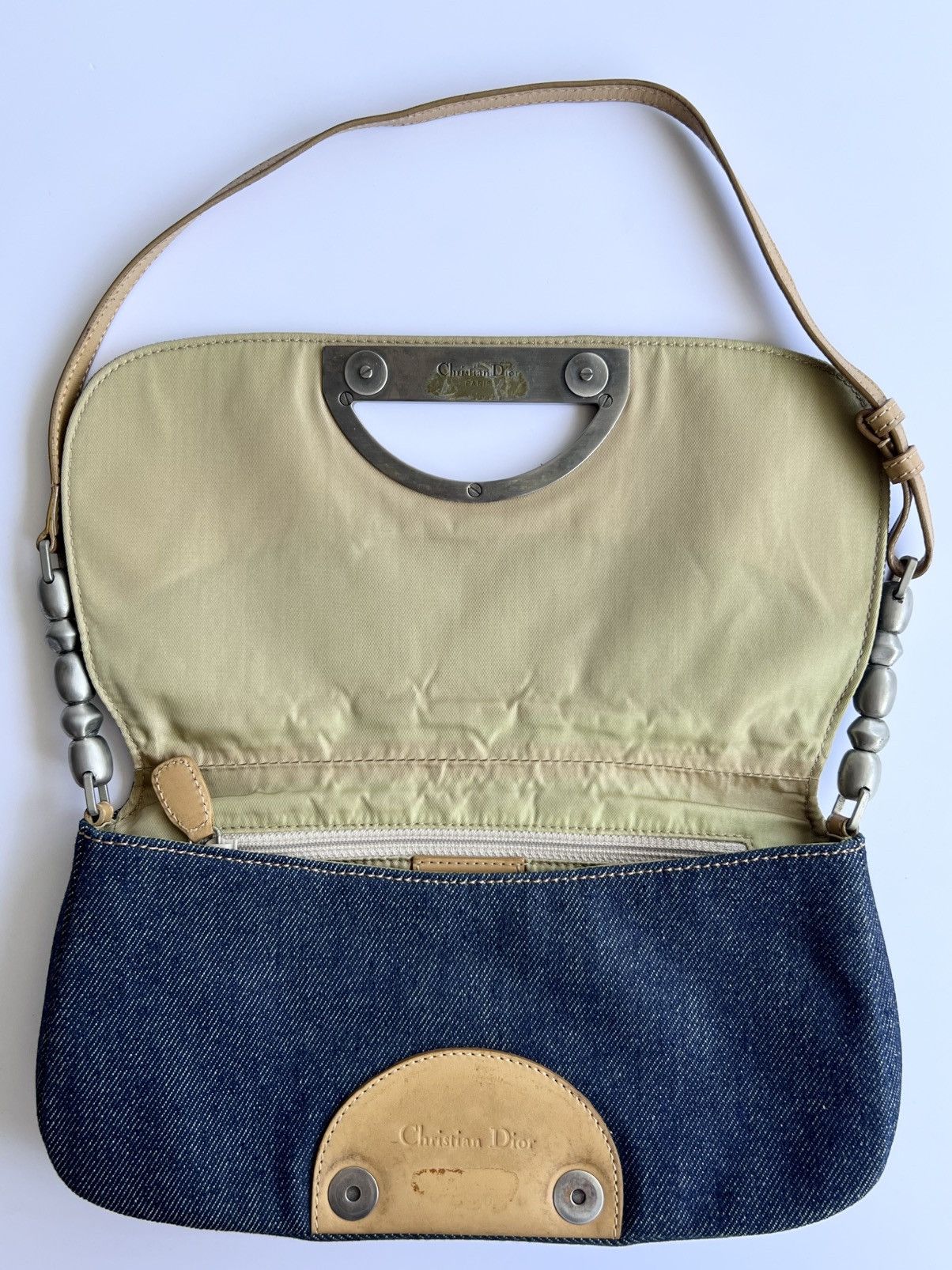 Dior RARE - Dior John Galliano - S/S00 Denim Melice Shoulder Bag Size ONE SIZE - 4 Thumbnail