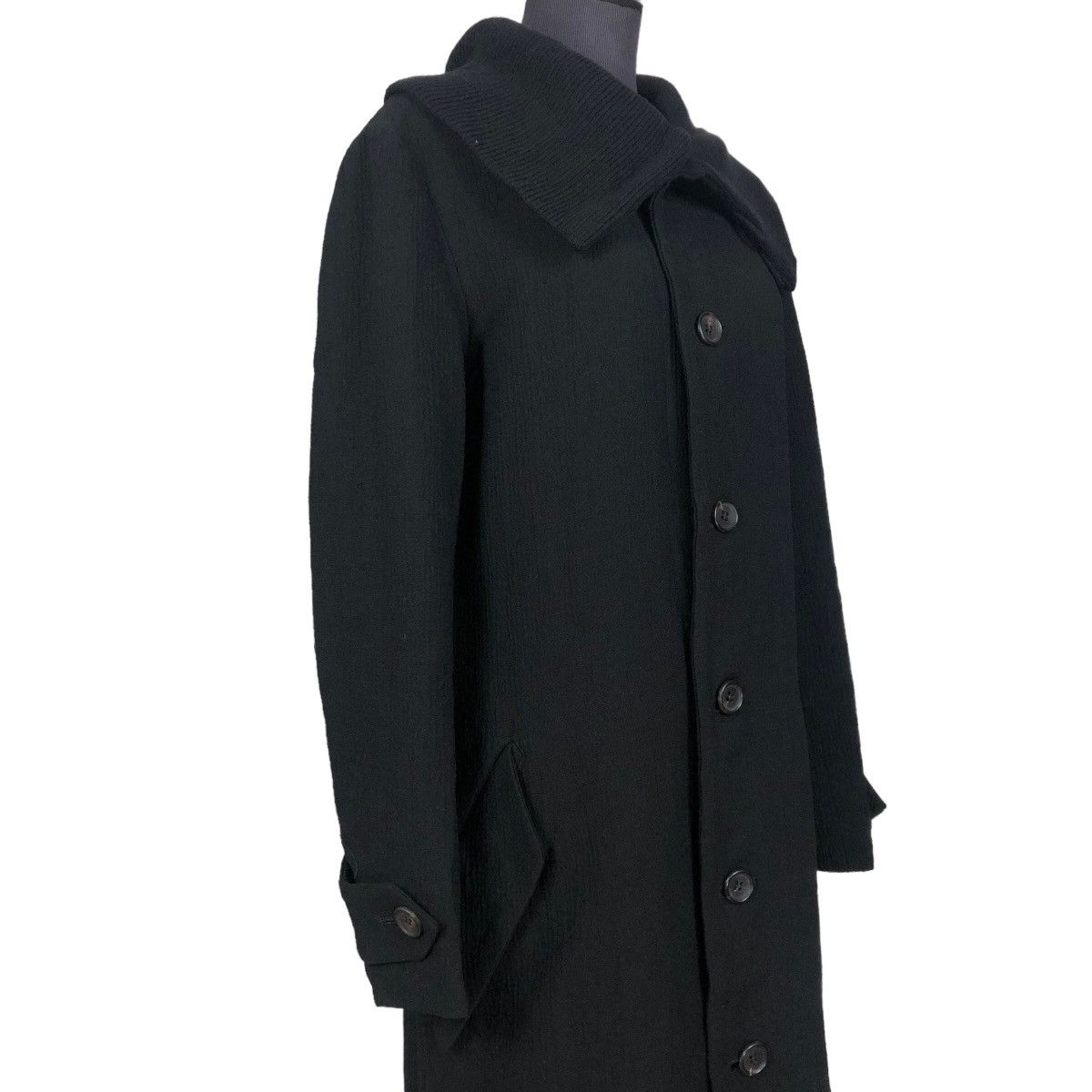 Yohji Yamamoto Vintage 90s Y’s Yohji Yamamoto Large Collar Wool Overcoat Size M / US 6-8 / IT 42-44 - 8 Thumbnail