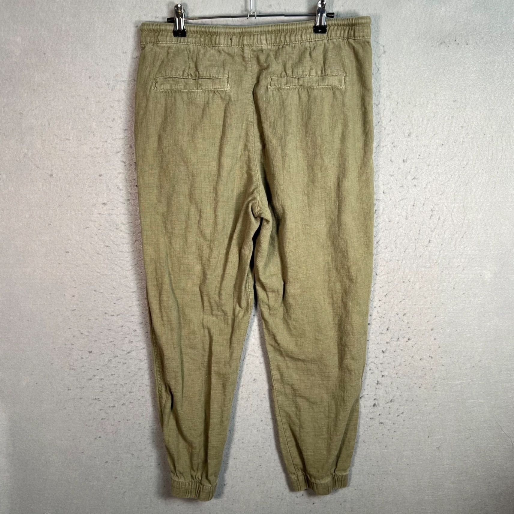 Zara Zara Mens Size Medium Olive Green Jogger Pants Cotton Blend Elastic Waist Size US 31 - 2 Thumbnail