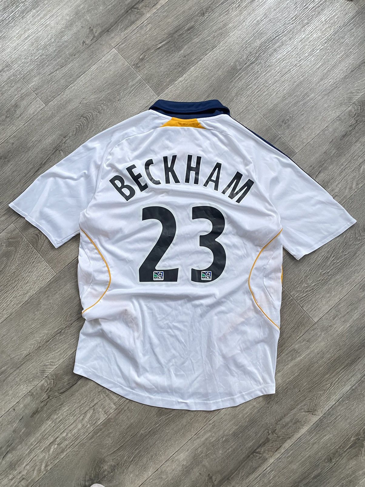 Adidas × David Beckham × Vintage 🫧Beckham LA Galaxy 2007 Football Shirt Jersey Adidas Size US S / EU 44-46 / 1 - 1 Thumbnail