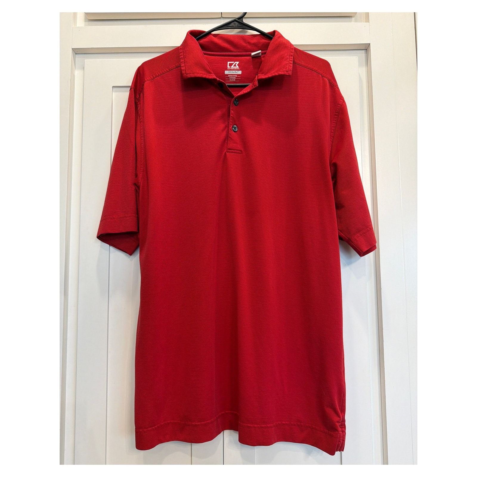 Cutter & Buck Cutter & Buck Drytec Red ribbed Polo Large Tall Size US L / EU 52-54 / 3 - 1 Thumbnail