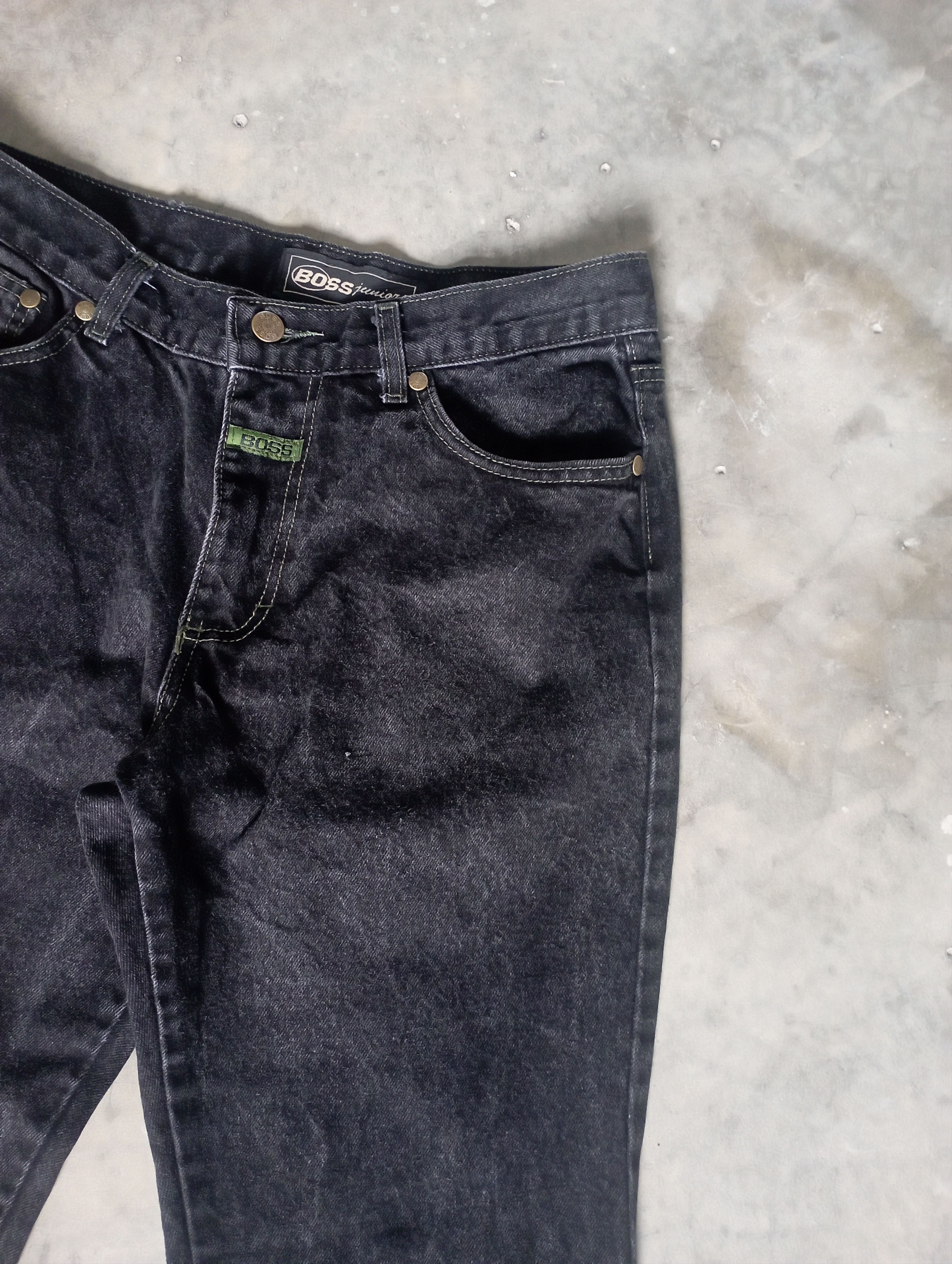 If Six Was Nine 1990 Made In USA Talon Zip BOSS Flared Jeans Size US 31 - 5 Thumbnail