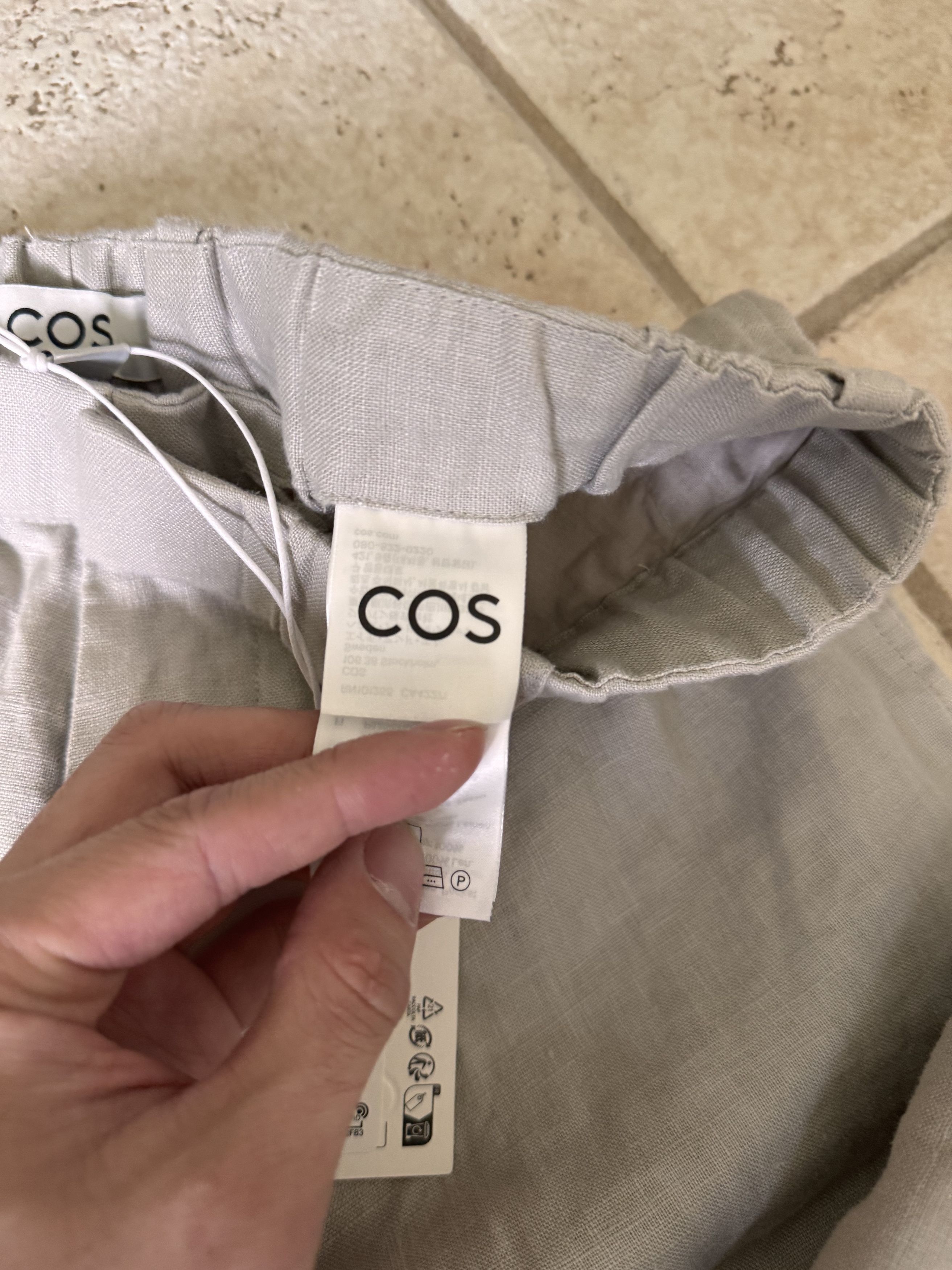 Cos COS STRAIGHT-LEG ELASTICATED LINEN PANTS Size US 30 / EU 46 - 5 Thumbnail