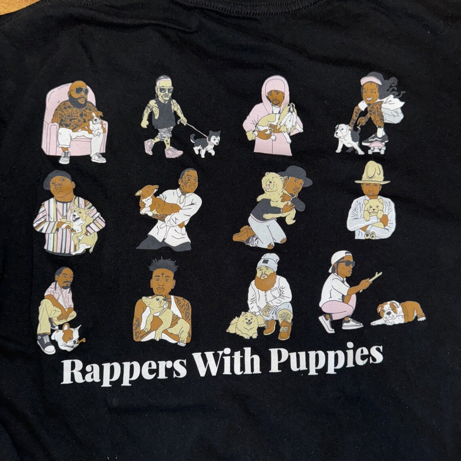 Other Rappers With Puppies Long Sleeve Shirt XL Black Dog Limited Size US XL / EU 56 / 4 - 2 Thumbnail