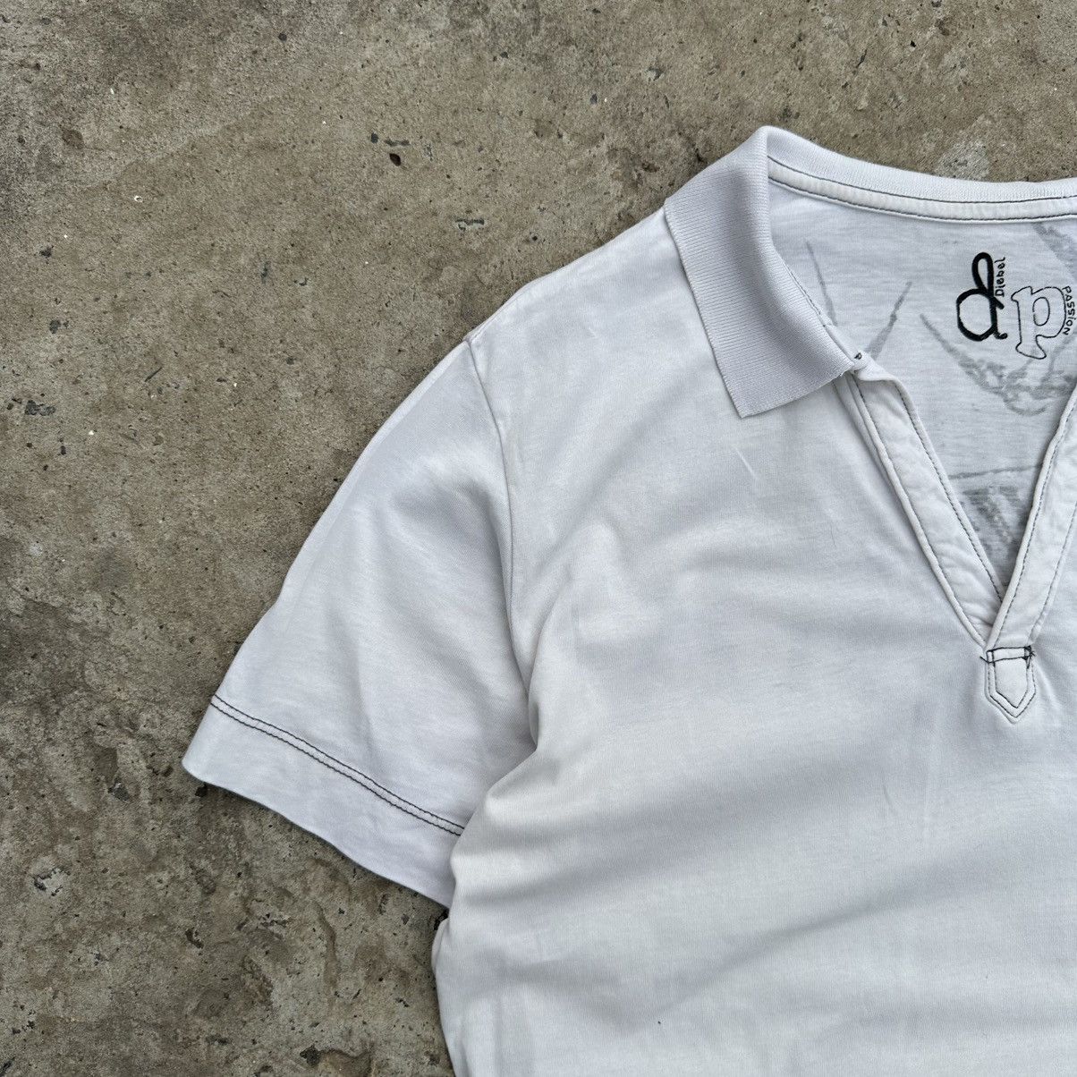 Diesel VTG Japanese Style Diesel Polo I Love Dirty Word Y2K Grunge Size US M / EU 48-50 / 2 - 7 Thumbnail