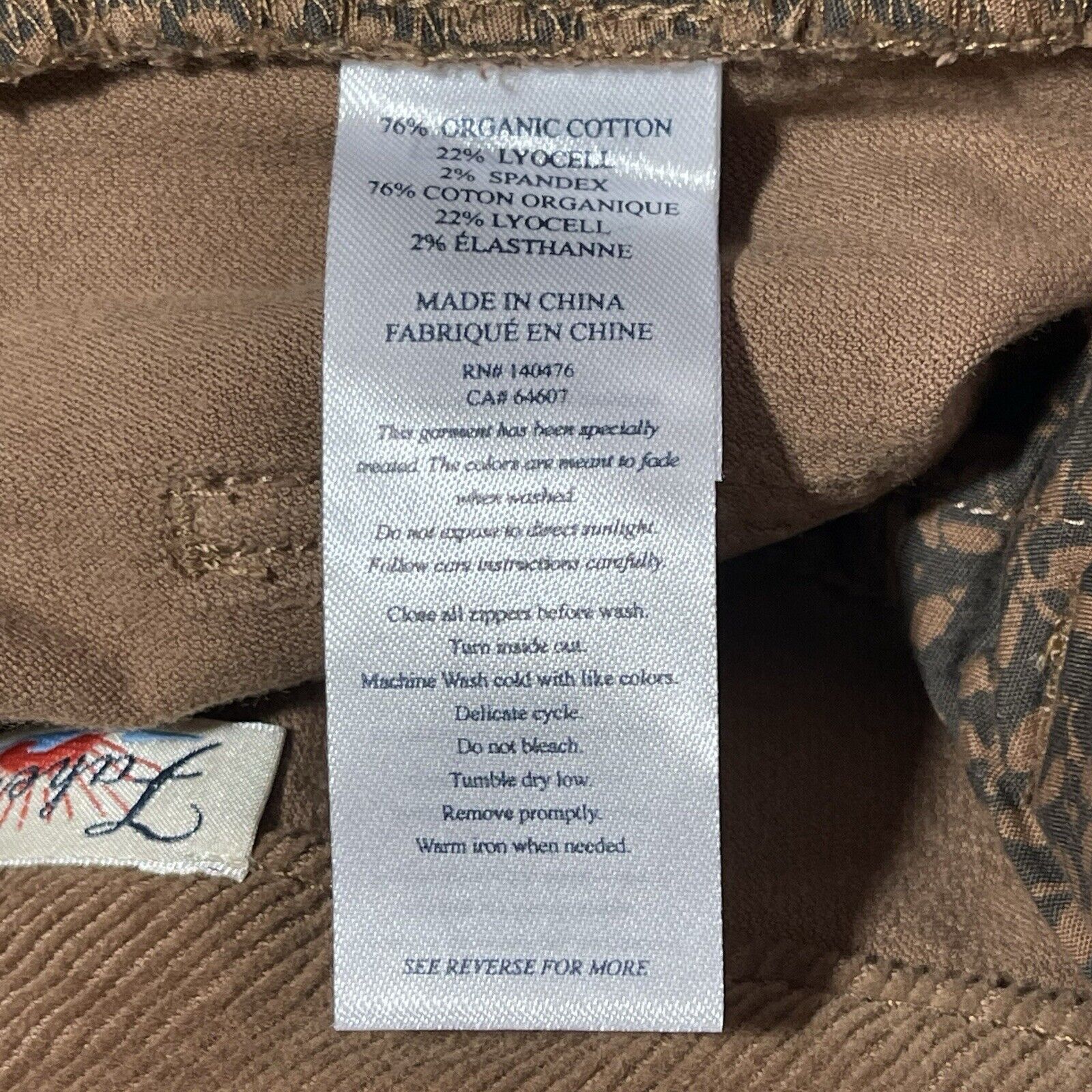 Faherty Faherty Corduroy Pants Womens 25 Brown Stretch Cord Julianne Size 25" / US 0 / IT 36 - 12 Thumbnail