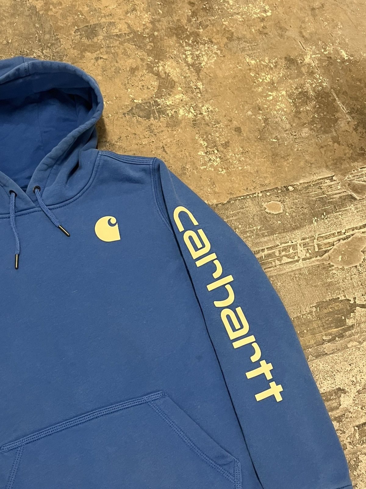 Carhartt Carhartt hoodie y2k blue heavy cotton boxy fit skater hype Size US L / EU 52-54 / 3 - 3 Thumbnail