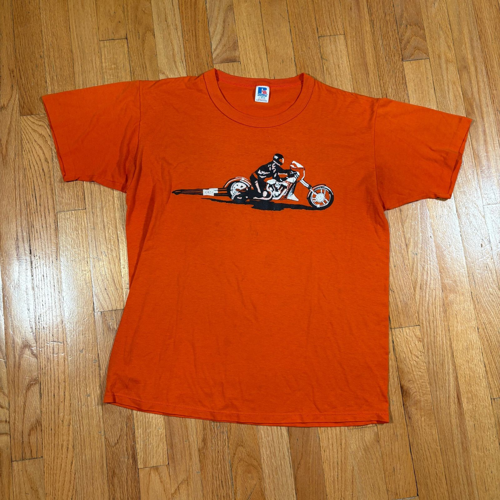 Harley Davidson Vintage 80s Harley Davidson Russel Athletic Tee Kewanee IL Size US L / EU 52-54 / 3 - 1 Thumbnail