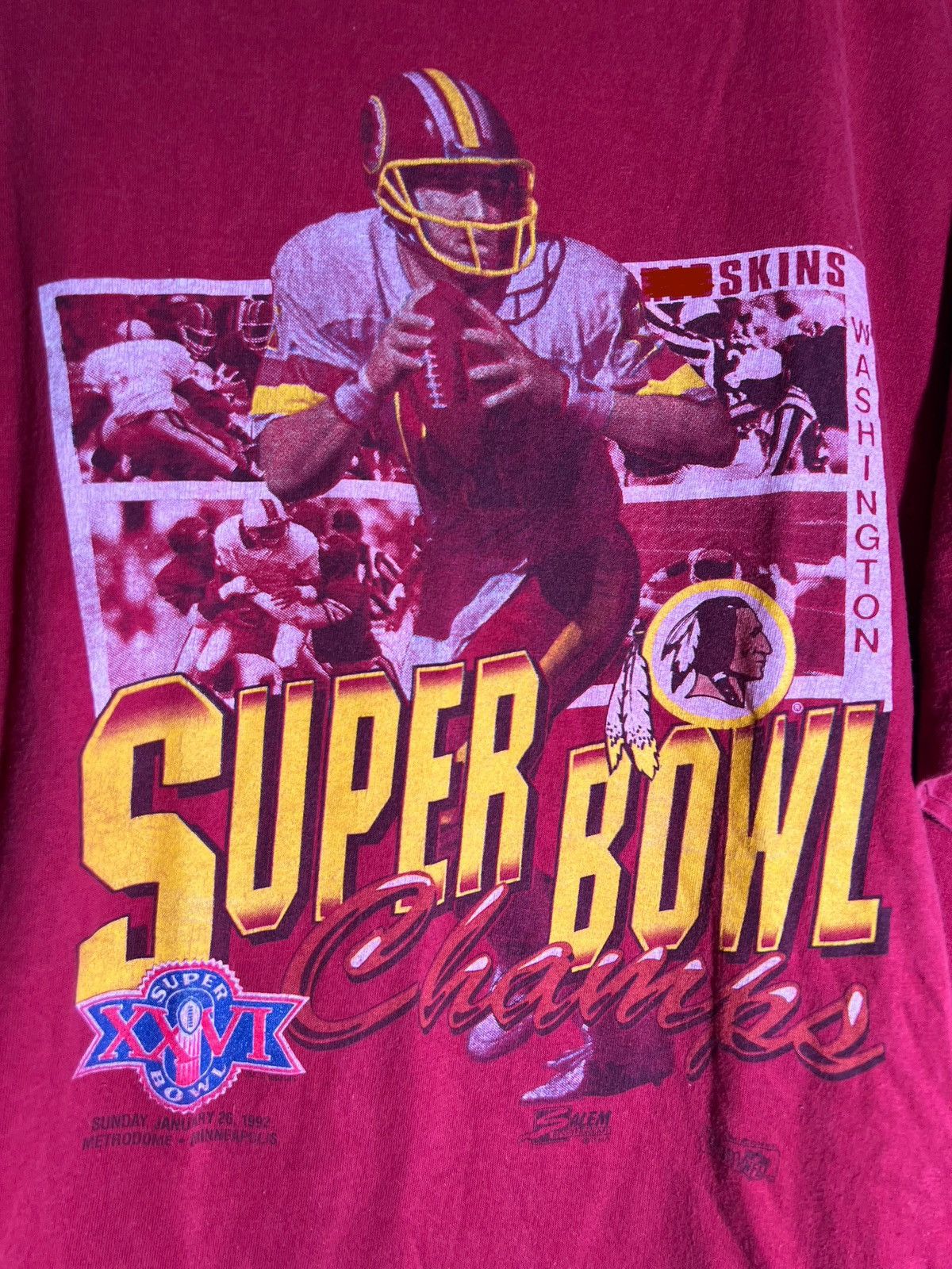 Vintage 80’s 90’s Vintage NFL Superbowl XXVI Champs Washington Shirt Size US XXL / EU 58 / 5 - 5 Thumbnail