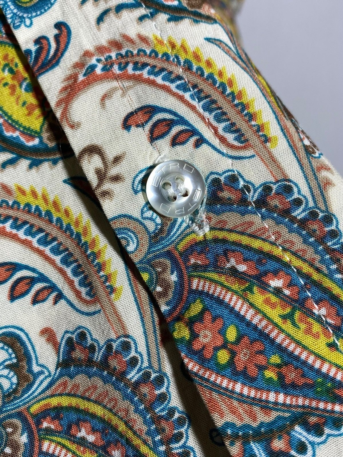 Etro Etro Milano Paisley Pattern All Over Print Button Up Shirt Size US XL / EU 56 / 4 - 9 Thumbnail