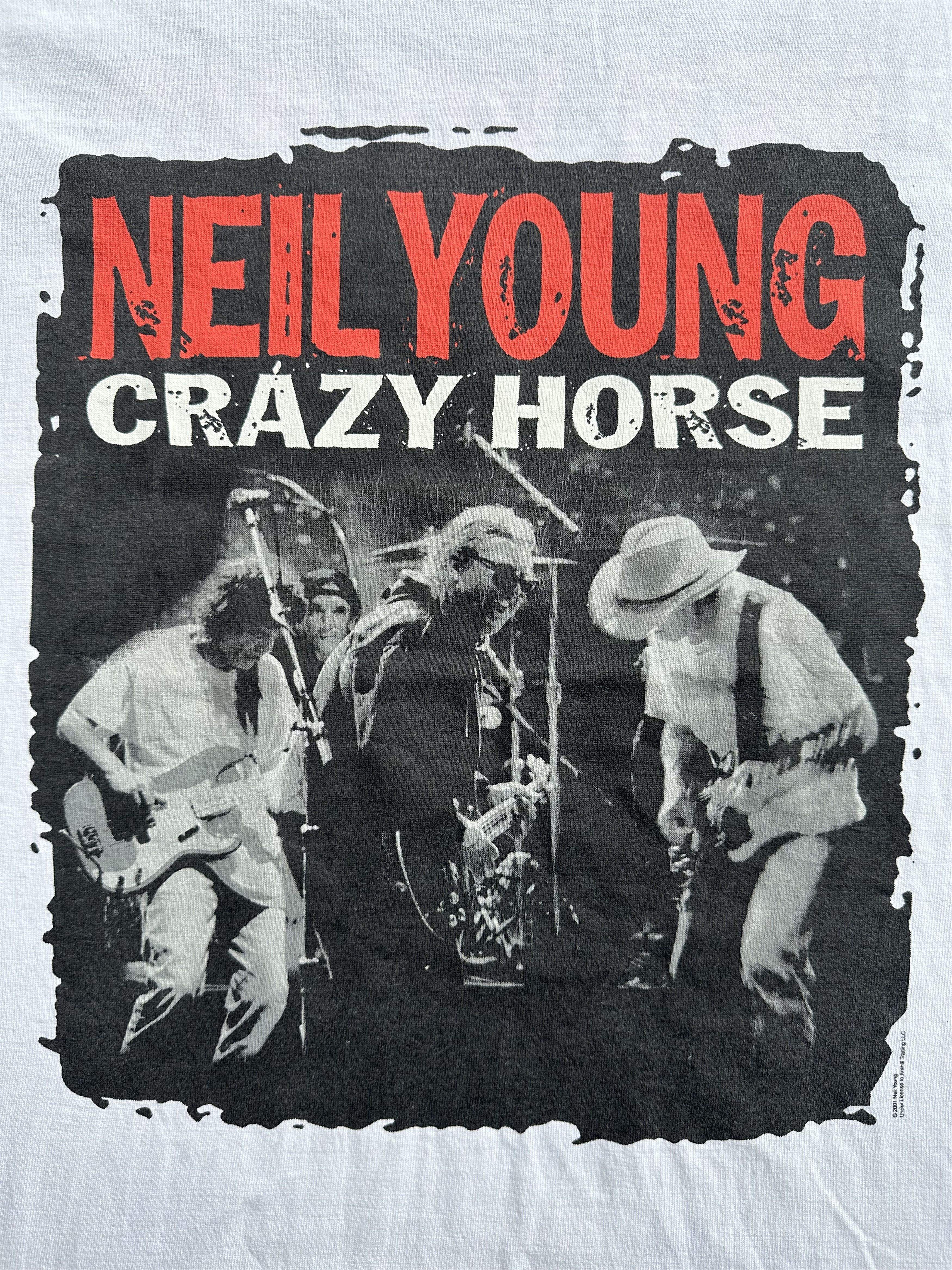 Band Tees Vintage Neil Young & Crazy Horse 2001 Tour T-shirt Size US L / EU 52-54 / 3 - 3 Thumbnail