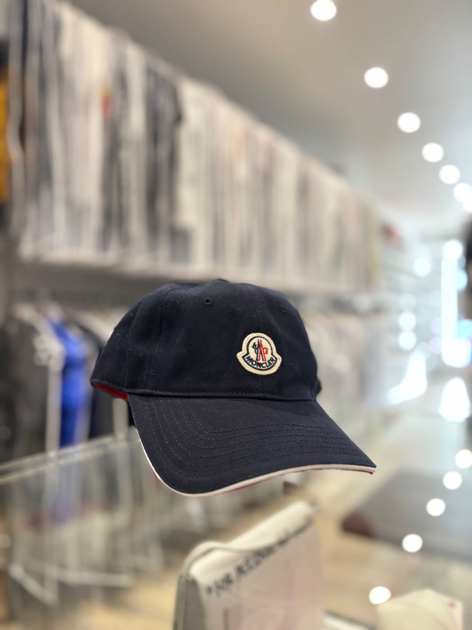 Moncler Moncler Embroidred Cotton Baseball Cap Blue Size ONE SIZE - 1 Thumbnail