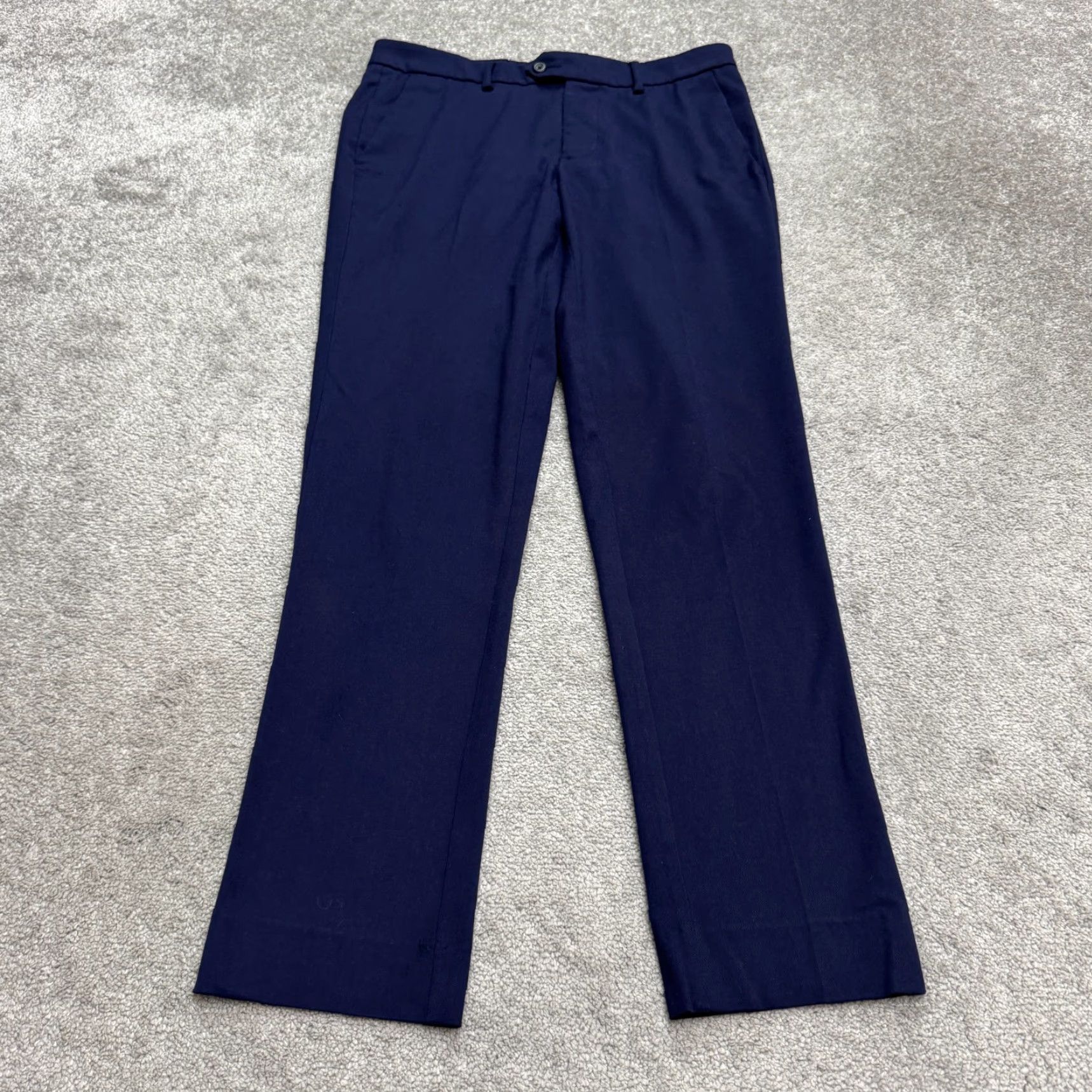 Mizzen+Main Mizzen+Main Dress Pants Men 30 Navy Blue Flat Front Straight Leg Casual Workwear Pants Regular Size 30 Blue Boys Mens Womens Size US 30 / EU 46 - 2 Thumbnail