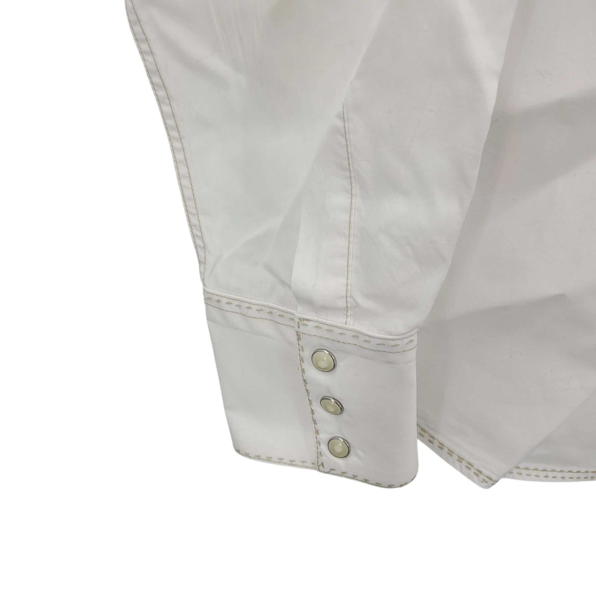 Other Resistol University Fit White Western Embroidered Pearl Snap Size US L / EU 52-54 / 3 - 9 Thumbnail
