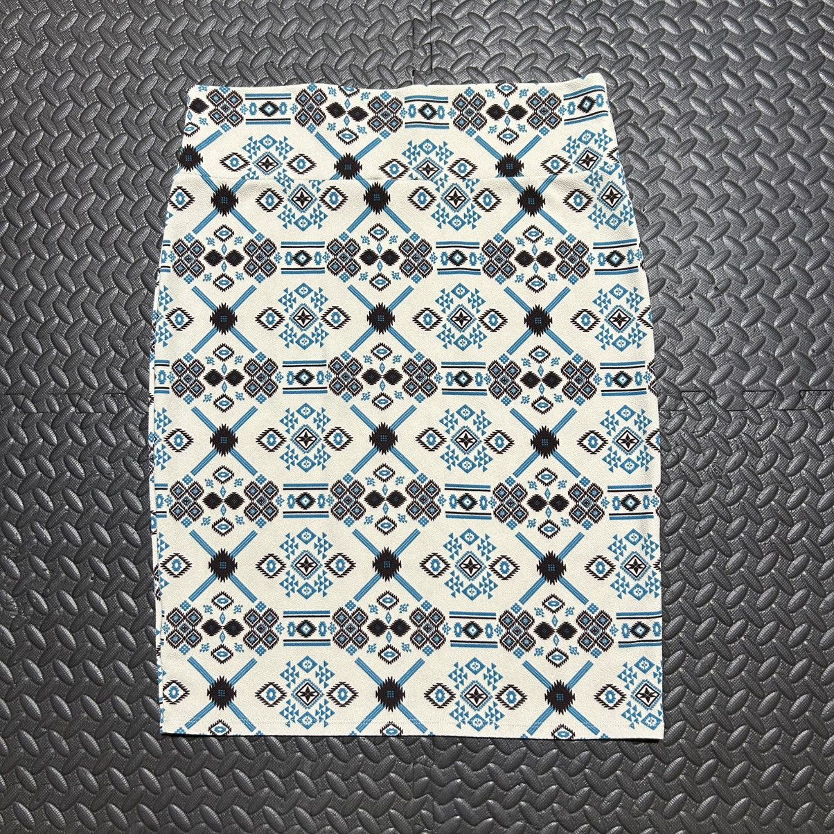 Other Lularoe Cassie Skirt Aztec Southwestern Star Women’s 2XL Size 42" / US 20 - 8 Thumbnail