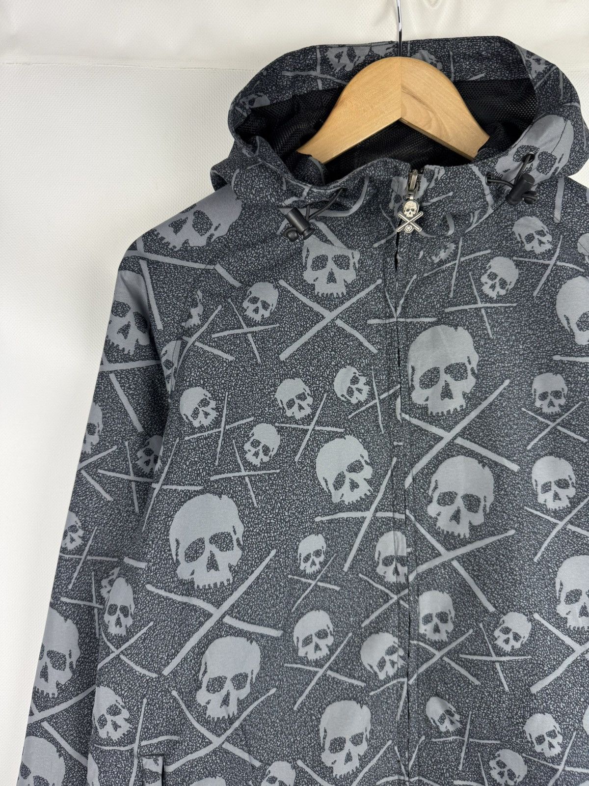 C1RCA Circa Skateboarding Y2K Skull Overprinted Hooded Windbreaker Size US M / EU 48-50 / 2 - 4 Thumbnail