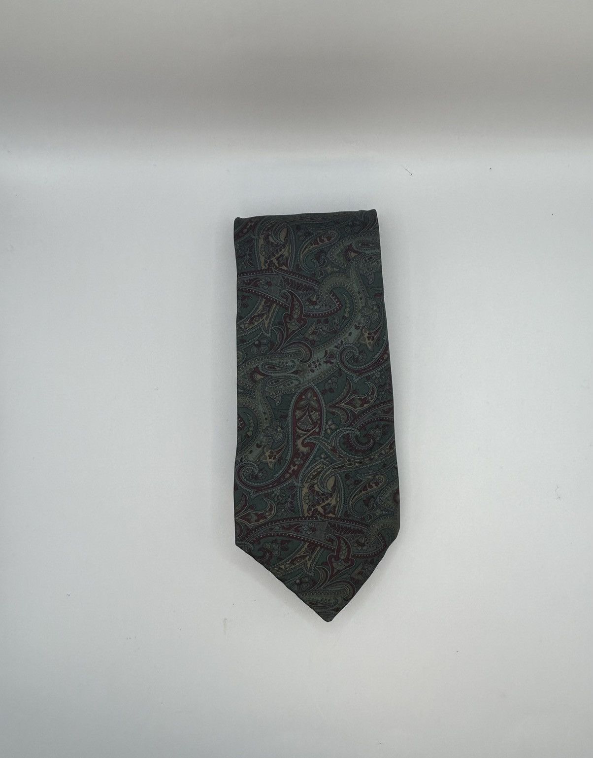 Aquascutum Aquascutum Paisley Pattern Tie Size ONE SIZE - 2 Thumbnail