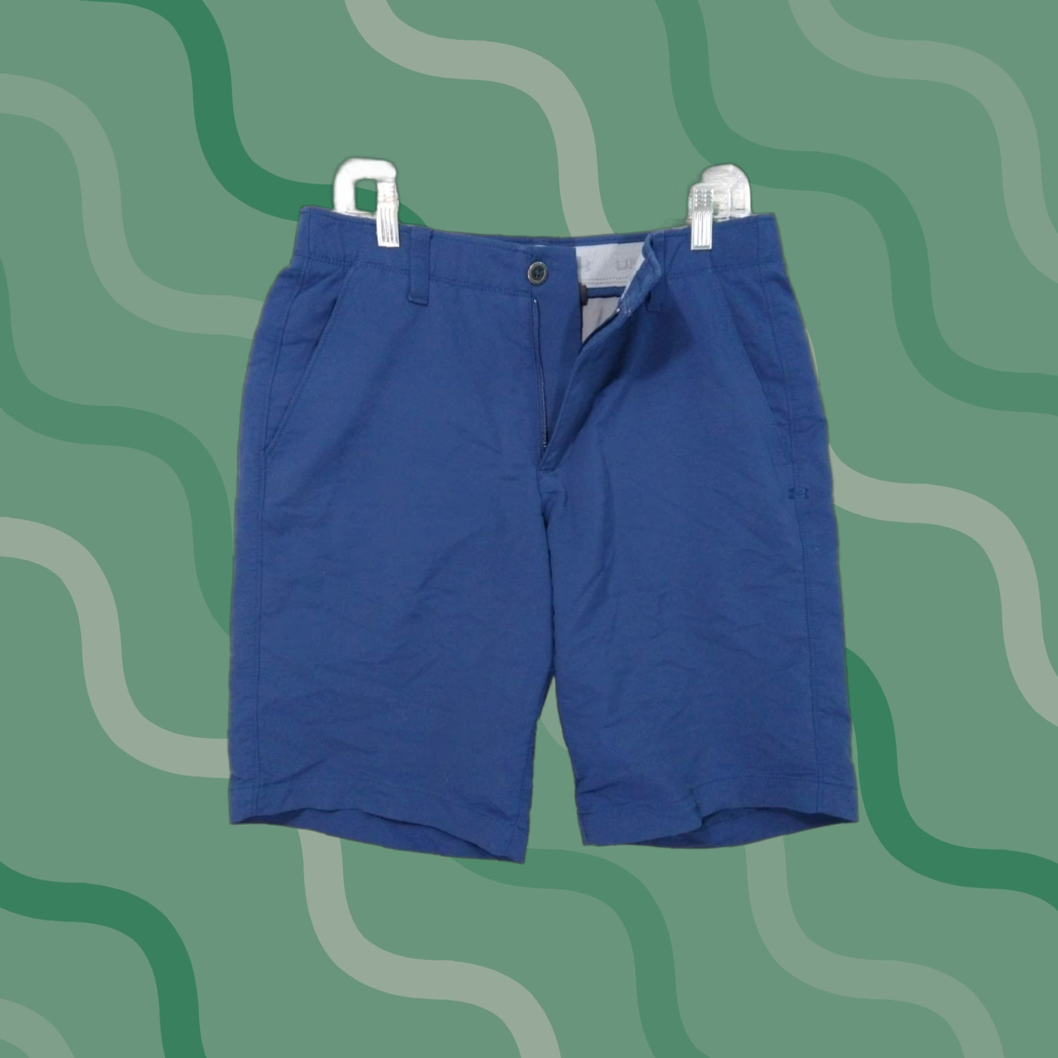 Under Armour Under Armour Shorts Mens 32 Blue Stretch Golf Match Play Heat Gear Chino Casual Size US 32 / EU 48 - 1 Thumbnail