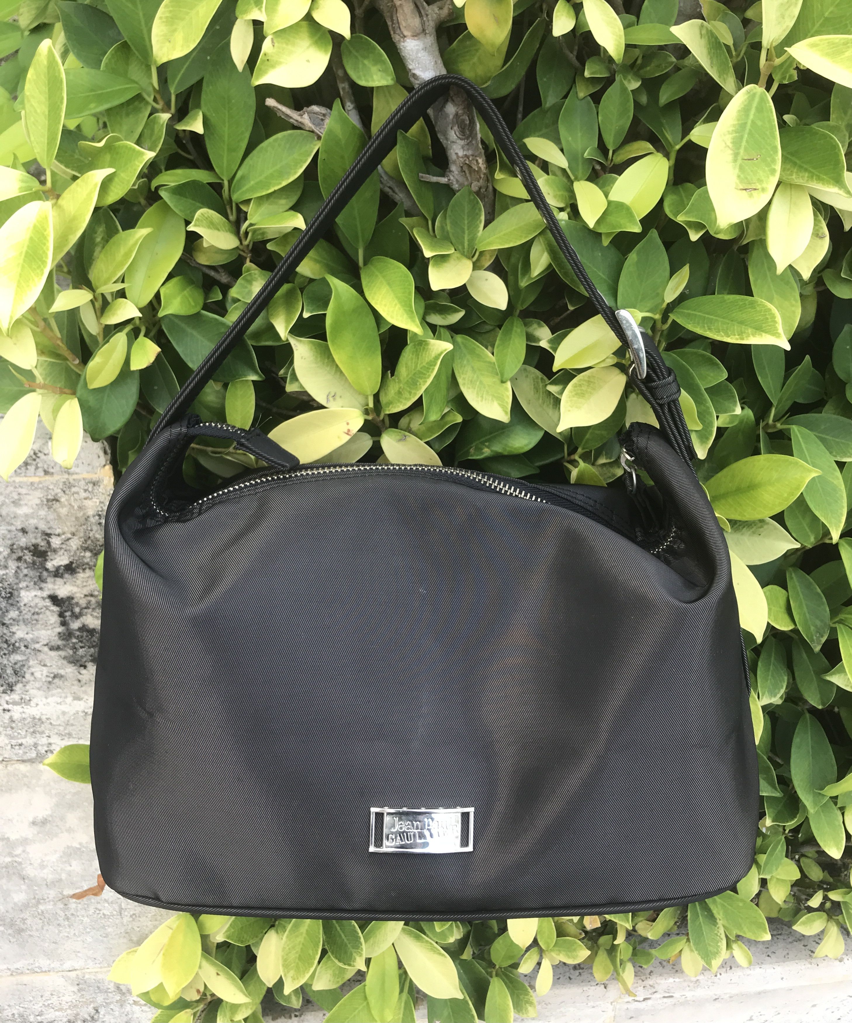 Vintage Jean Paul Gaultier Hobo Bag Small in Black, Women's