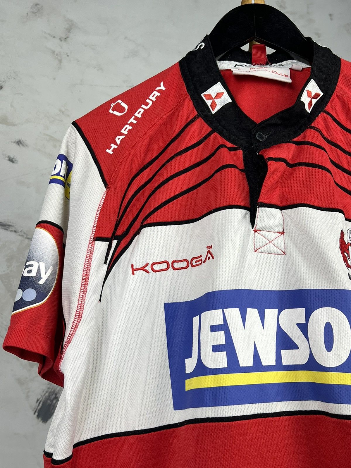 Vintage Vintage Gloucester KooGa Rugby Home Jersey Mitsubishi L - XL Size US XL / EU 56 / 4 - 3 Thumbnail