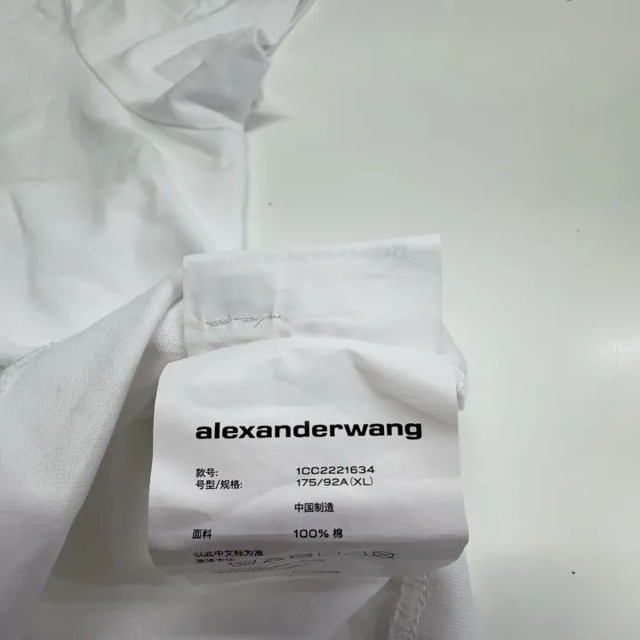Alexander Wang Alexander Wang White Short Sleeve T-Shirt - Size XL / US 12-14 / IT 48-50 - 5 Thumbnail