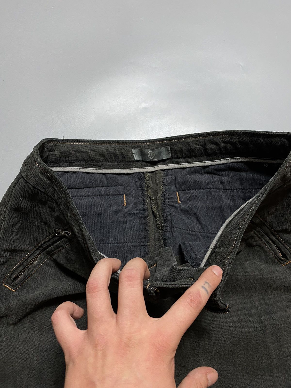Alexander McQueen × Vintage 🔥Alexander McQueen exclusive denim pants Size 27" / US 4 / IT 40 - 9 Thumbnail